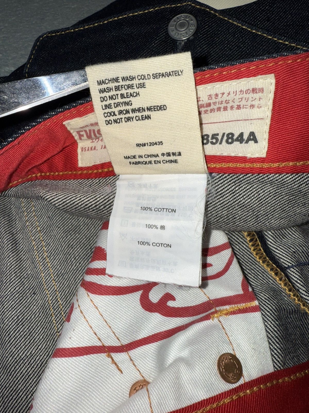 Evisu Crazy Evisu Straight Navy Selvedge Denim Jeans Multipocket Size US 34 / EU 50 - 18 Thumbnail