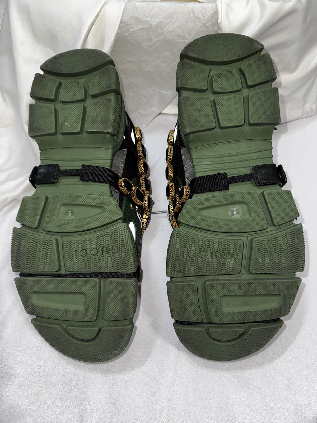 Gucci Gucci Flashtrek SEGA Green Removable Crystal shoes Size US 9 / EU 42 - 7 Thumbnail
