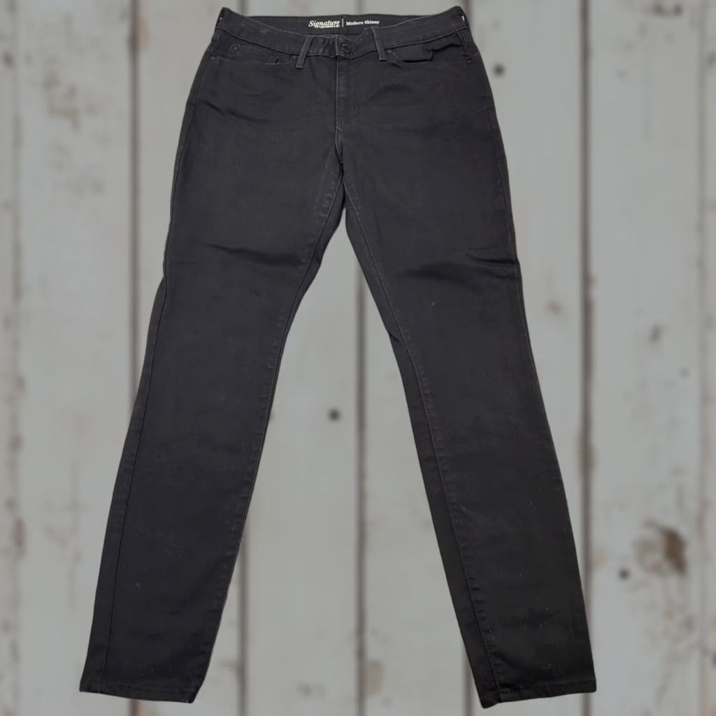 Levi's Levi's 500 Series Jeans Women's Size 12 31W Signature Modern Skinny Black College Denim Slim Fit Regular Women Jeans 5-Pocket Size 34" / US 12 / IT 48 - 1 Thumbnail