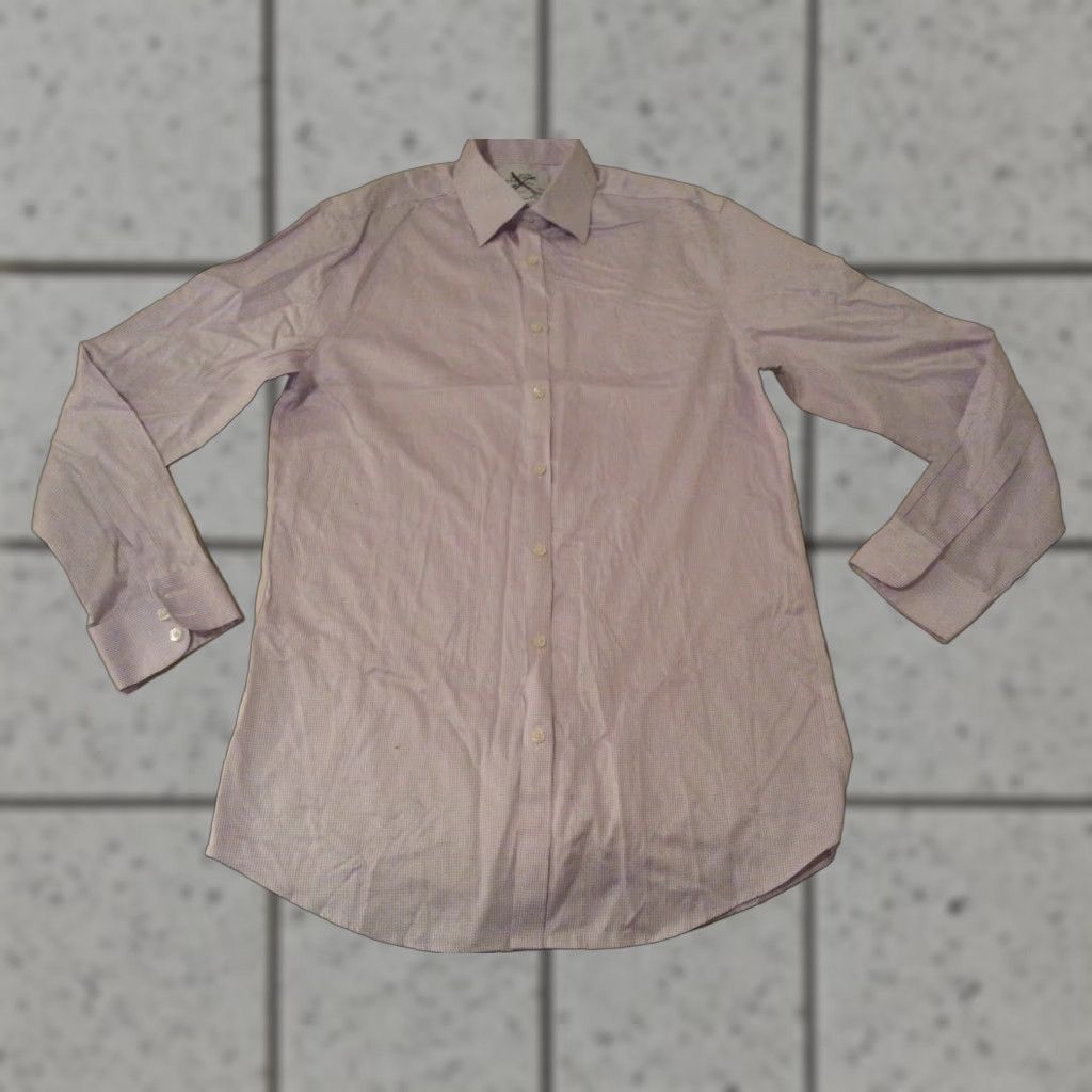 Charles Tyrwhitt VINTAGE Charles Tyrwhitt Dress Shirt 16 35 Slim Purple Cotton Mens Shirt Slim 16 35 Purple Dress Shirt Size 42R - 1 Thumbnail