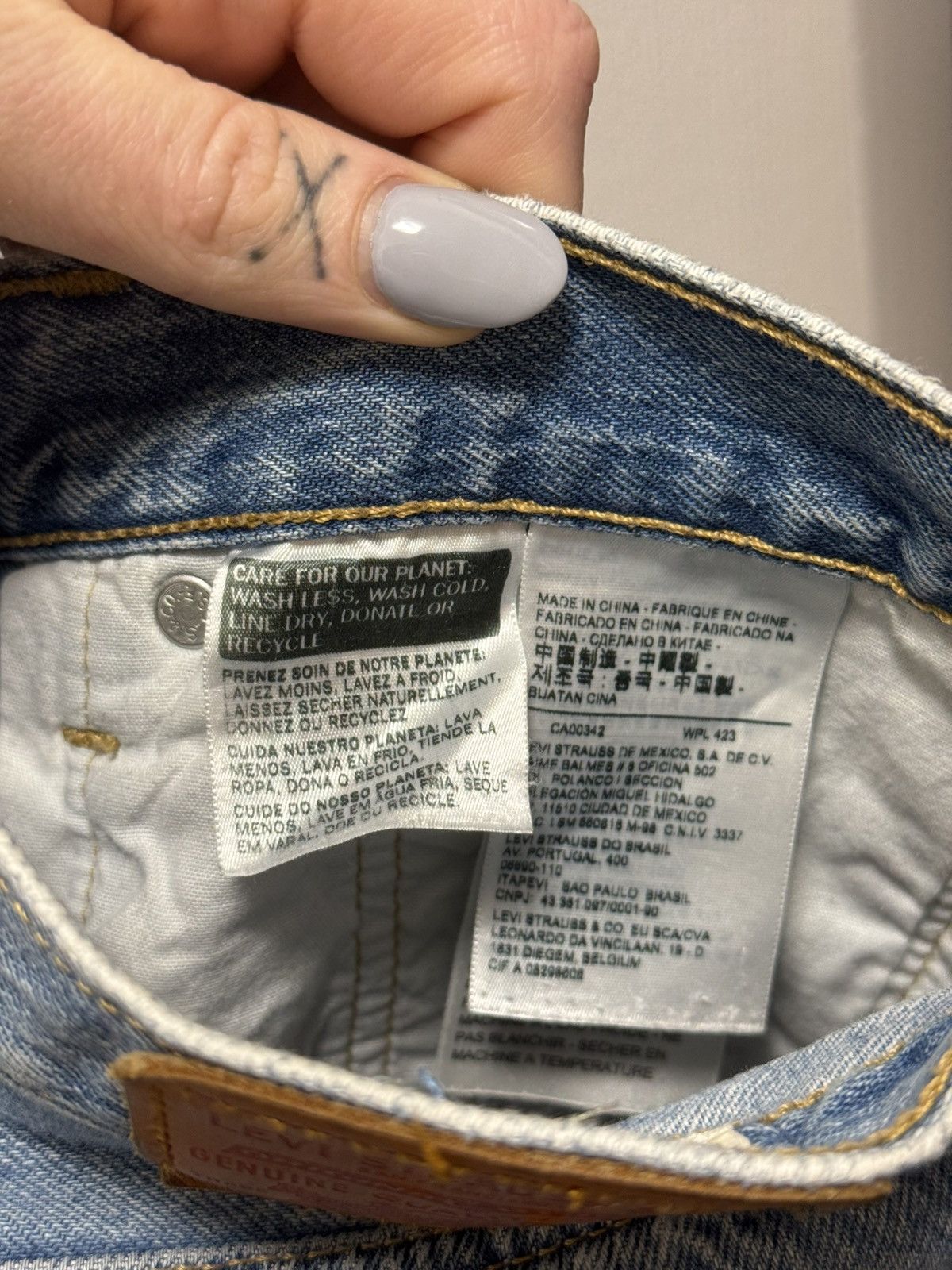 Levi's Made & Crafted Levi's Levis 510 XX Distressed Denim Jeans Blue Rare Size US 32 / EU 48 - 5 Thumbnail