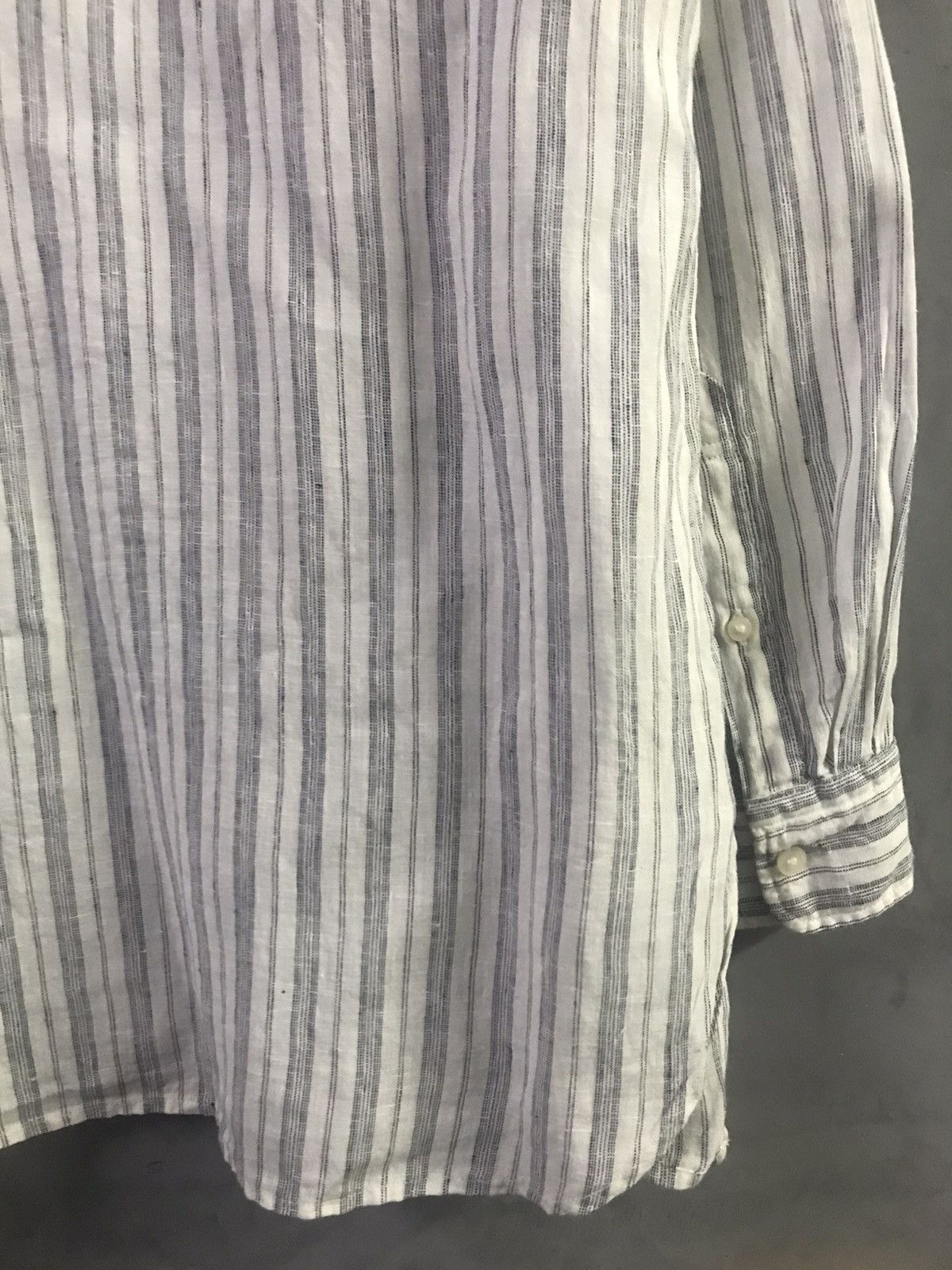 JW Anderson × Uniqlo J.W Anderson x Uniqlo Stripes Mandarin Collar Button Shirt Size US M / EU 48-50 / 2 - 10 Thumbnail