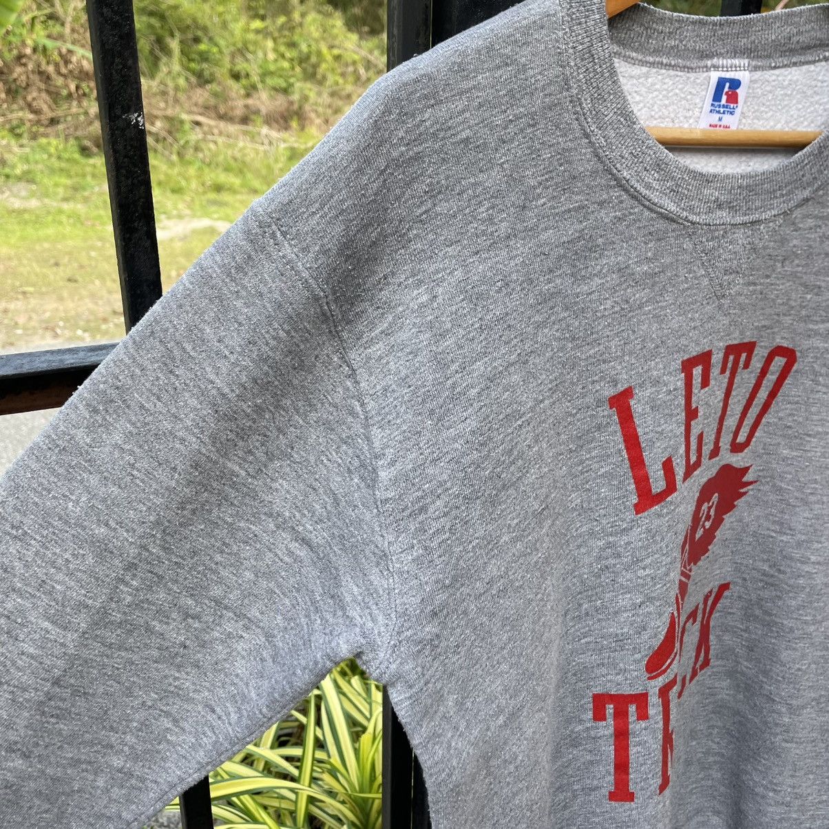 Russell Athletic 🔥Vintage 90s Leto Track Big Wing Crewneck Jumper Sweatshirts Size US S / EU 44-46 / 1 - 7 Thumbnail