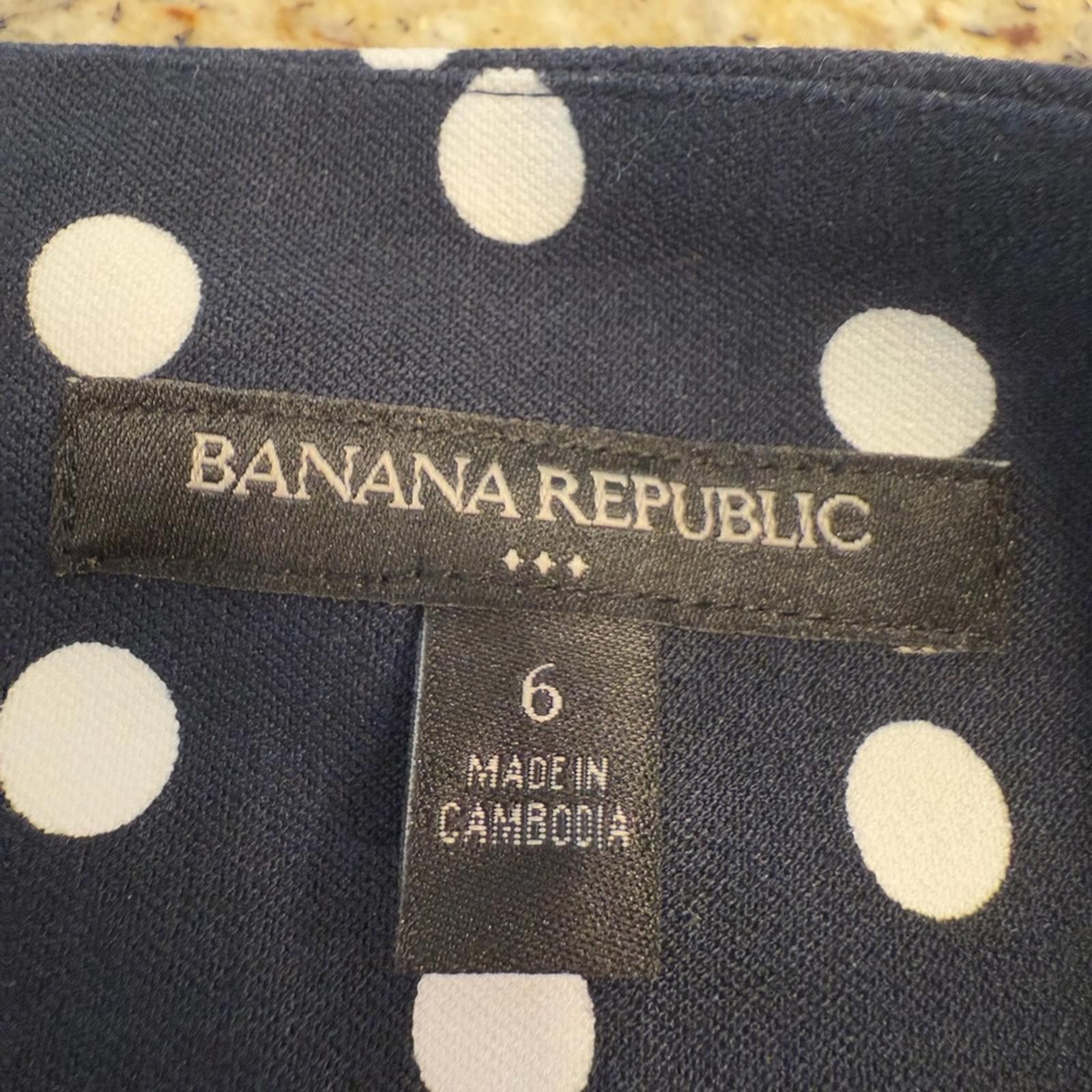 Other Banana Republic Factory black & white polka dot mini skirt 6 Size 28" / US 6 / IT 42 - 6 Thumbnail