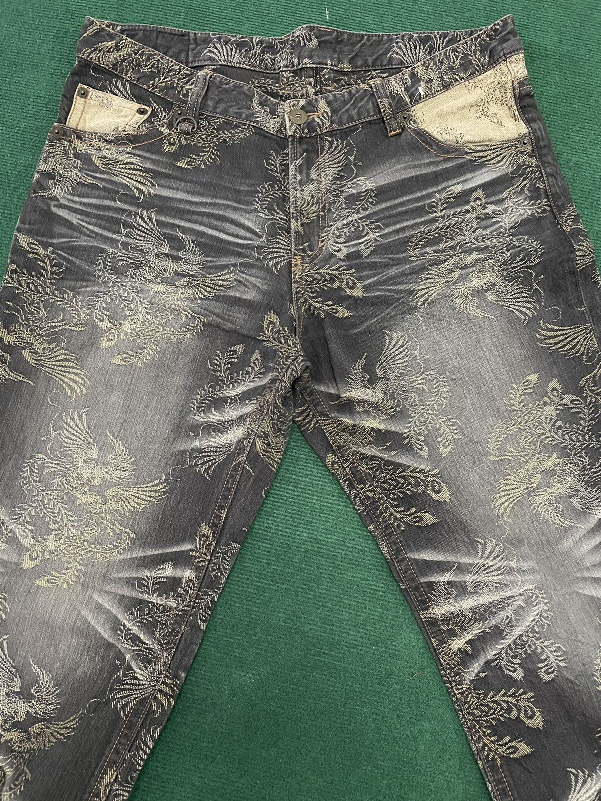 Japanese Brand Very Rare Sukajan Full Print Jeans Size US 40 / EU 56 - 4 Thumbnail