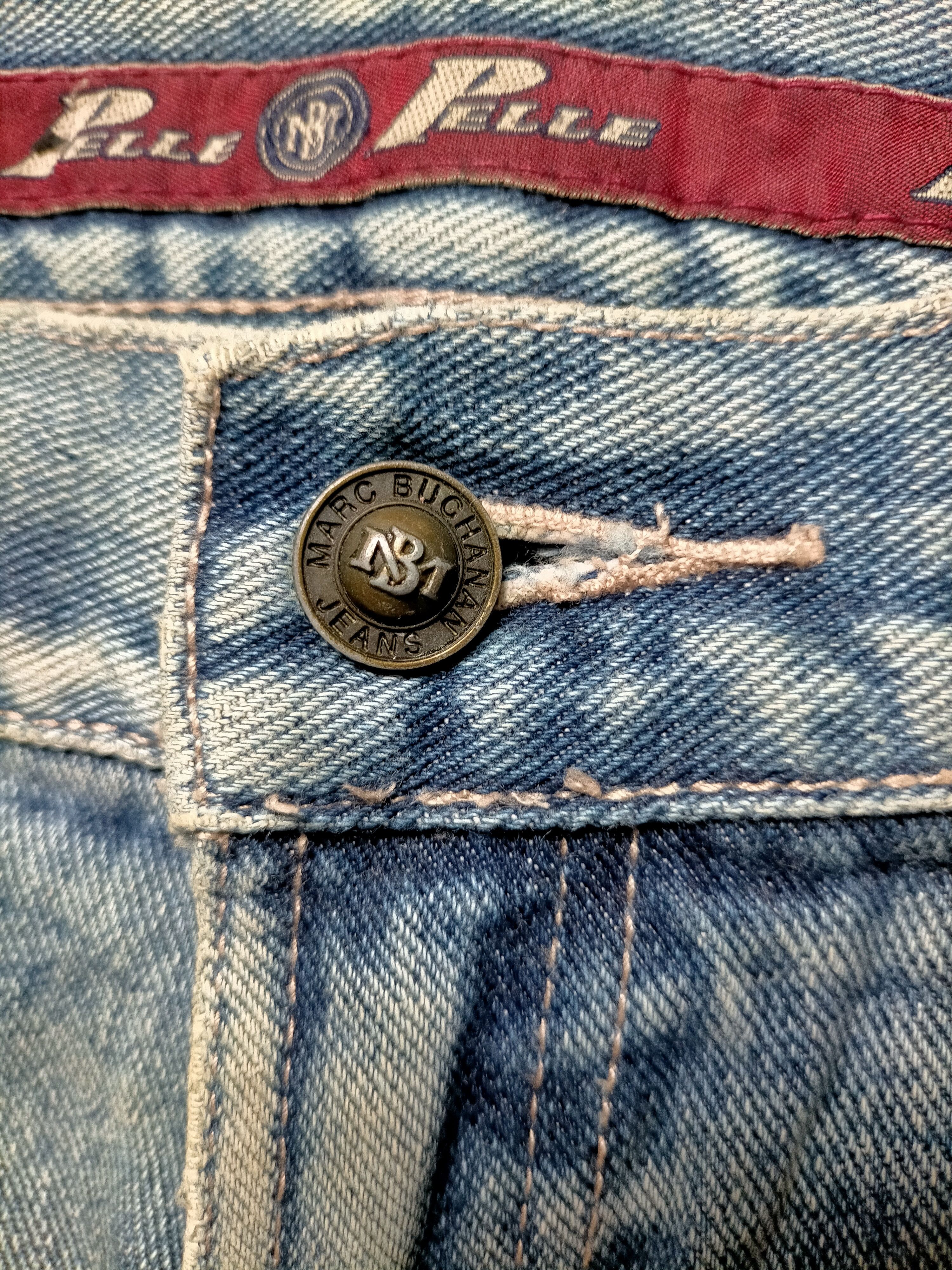 Pelle Pelle Pelle Pelle Marc Buchanan Embroidered Baggy Jeans Size US 36 / EU 52 - 19 Thumbnail