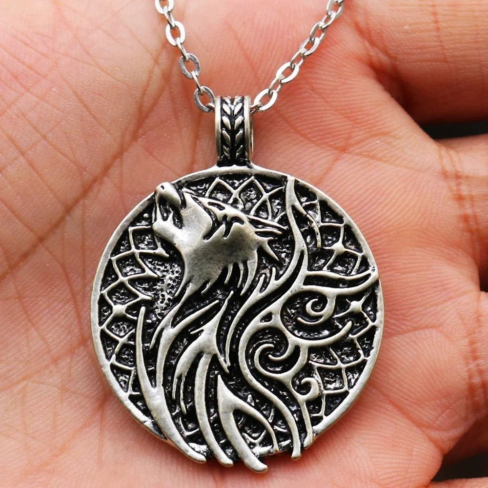 Other Vintage Men Viking Wolf Pendant Necklace Size ONE SIZE - 3 Thumbnail