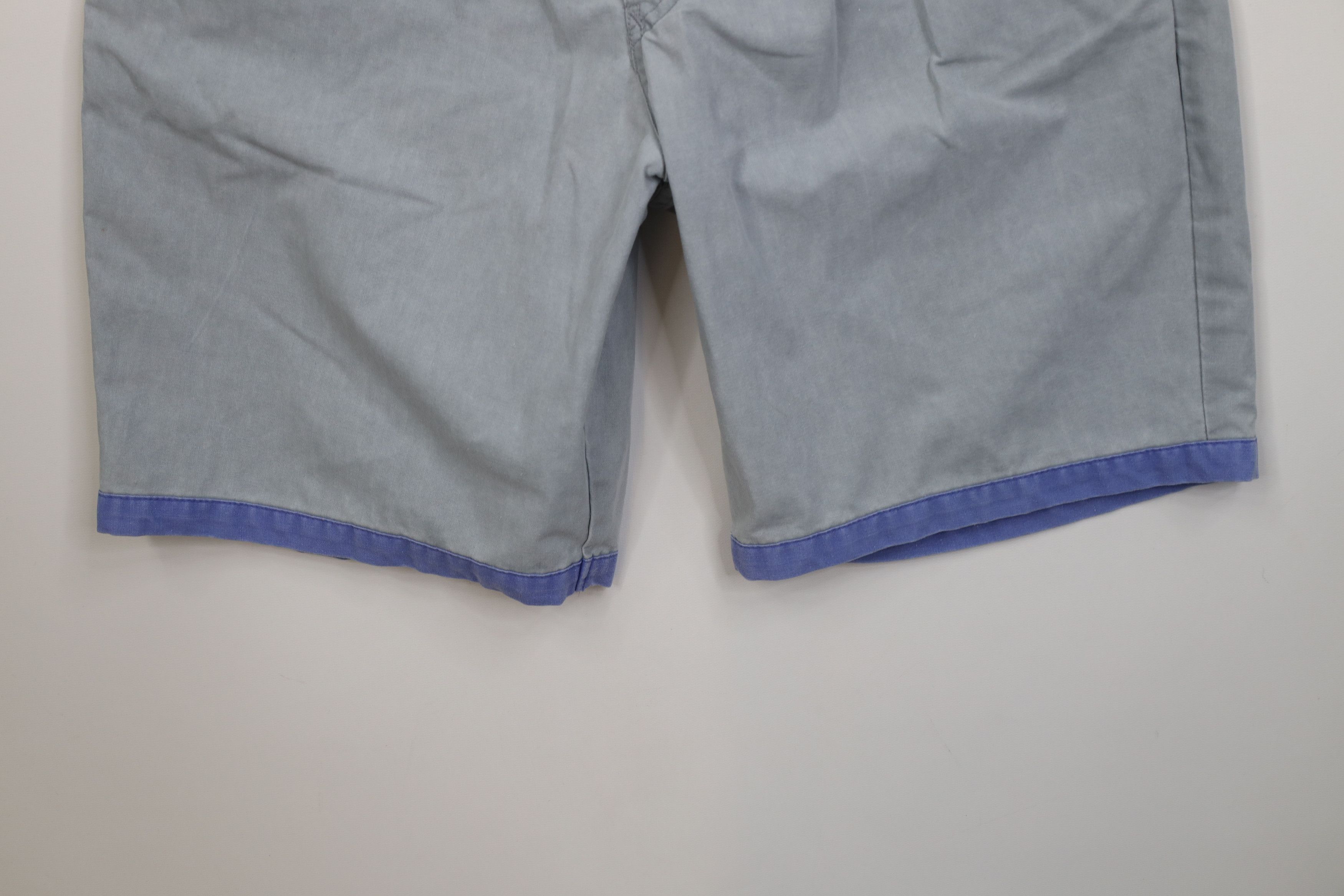Vintage Vintage 80s 90s Streetwear Stonewash Above Knee Surf Shorts Size US 32 / EU 48 - 4 Thumbnail