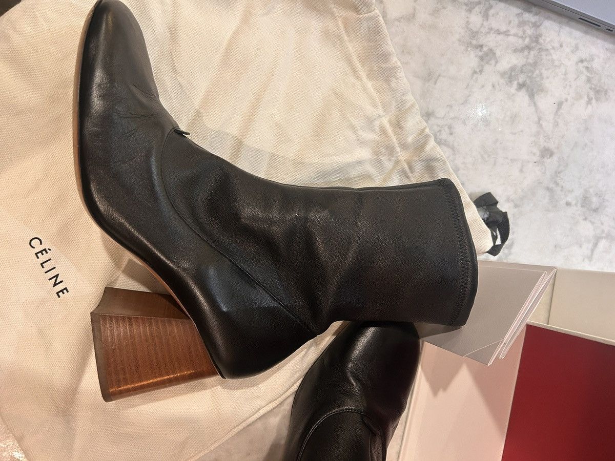 Celine Celine Black and Brown Leather Heeled Boots Size US 9 / IT 39 - 7 Thumbnail