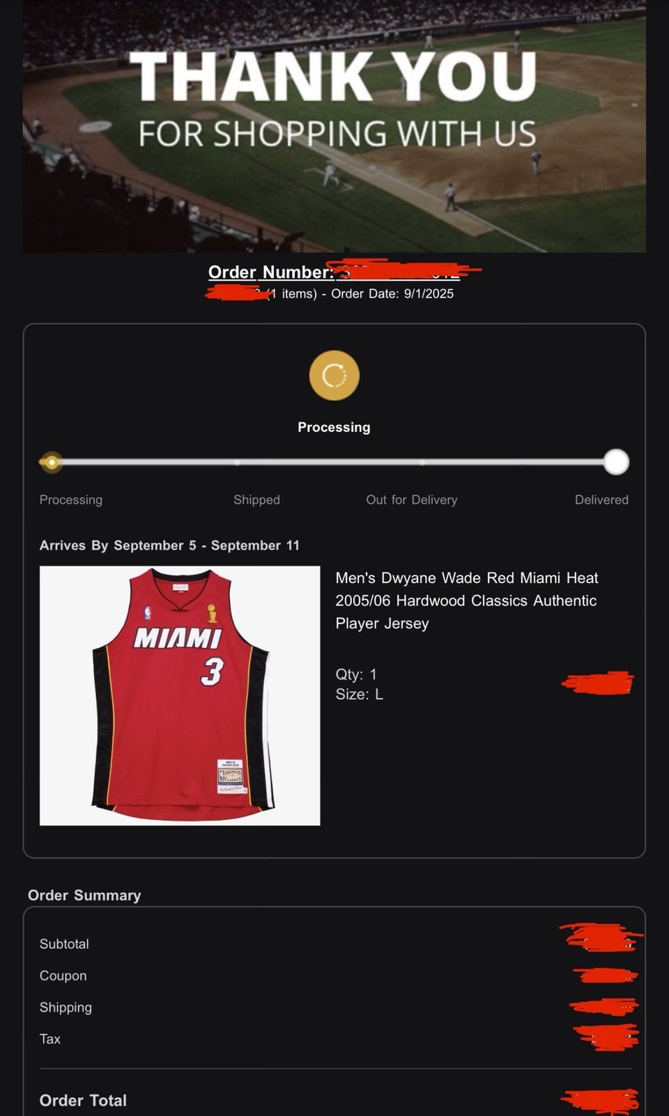 Mitchell & Ness Mitchell & Ness Dwyane Wade Miami Heat Authentic Jersey 44 L Size US L / EU 52-54 / 3 - 12 Thumbnail