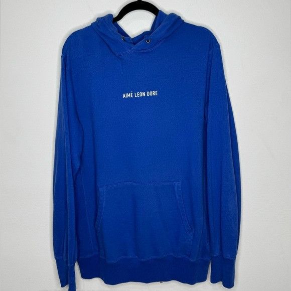 Aime Leon Dore Aime Leon Dore Printed Logo Hoodie Royal Blue Men’s Medium Size US M / EU 48-50 / 2 - 1 Thumbnail