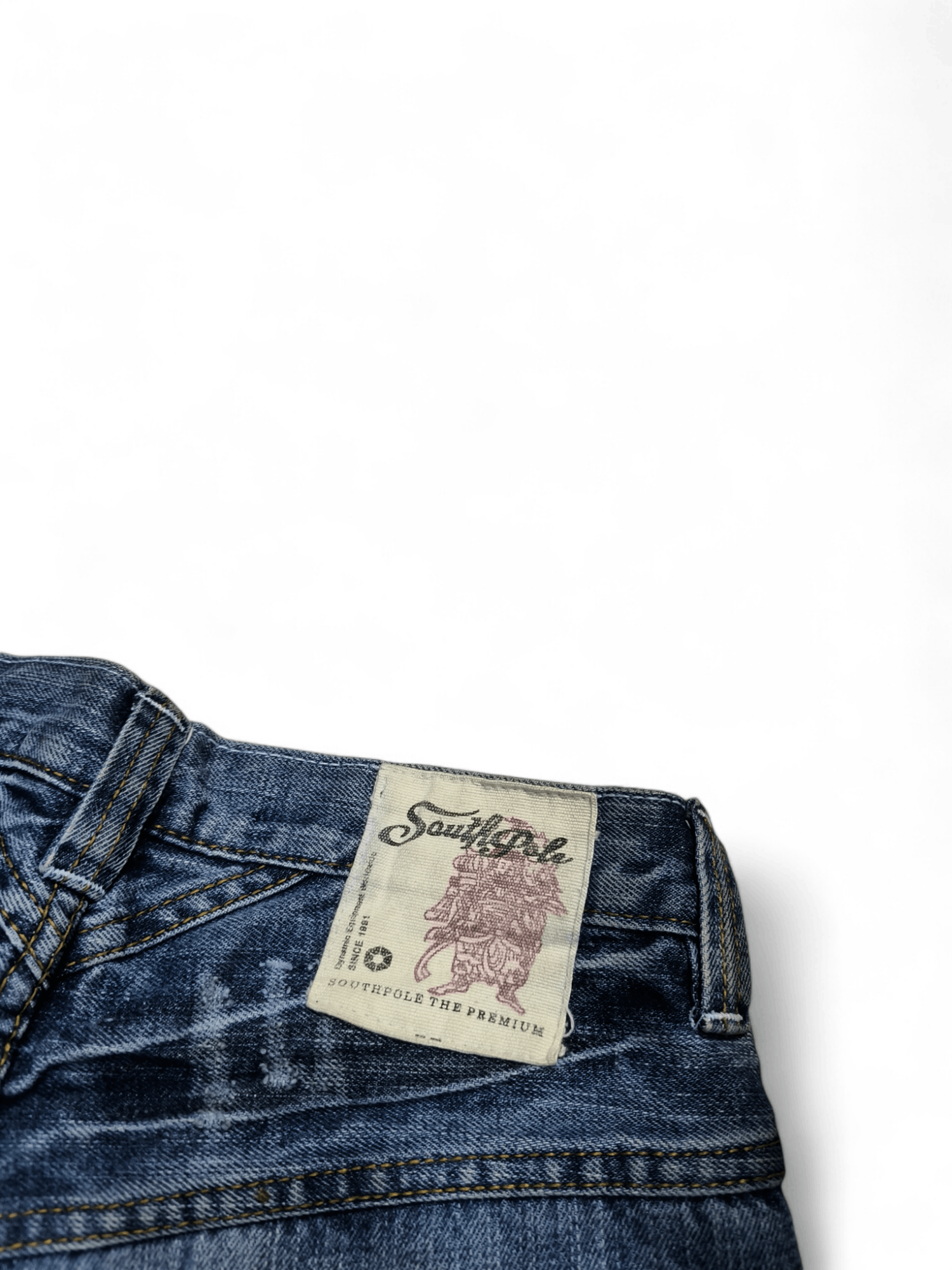 Le Grande Bleu (L.G.B.) × Southpole × Vintage SOUTHPOLE RELAXED BOOTCUT VTG LIKE IF SIX WAS NINE JEANS Size US 30 / EU 46 - 7 Thumbnail