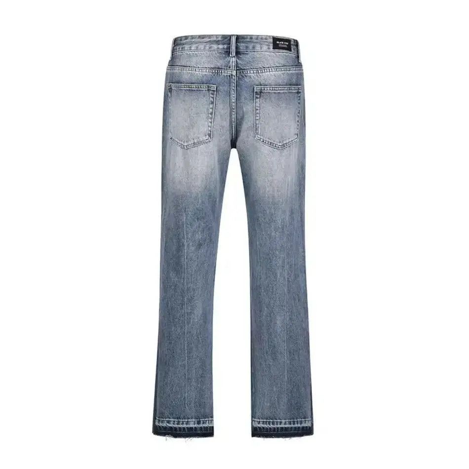 Japanese Brand Contrast Color Hole Washed Blue Jeans Size US 32 / EU 48 - 6 Thumbnail