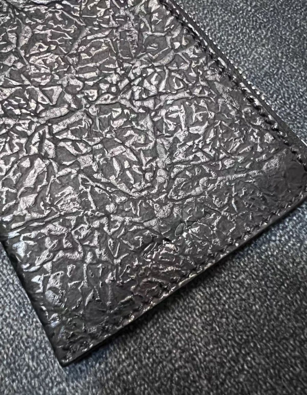 Rick Owens Rick Owens Mainline Textured Leather Lanyard Card Case Size ONE SIZE - 3 Thumbnail