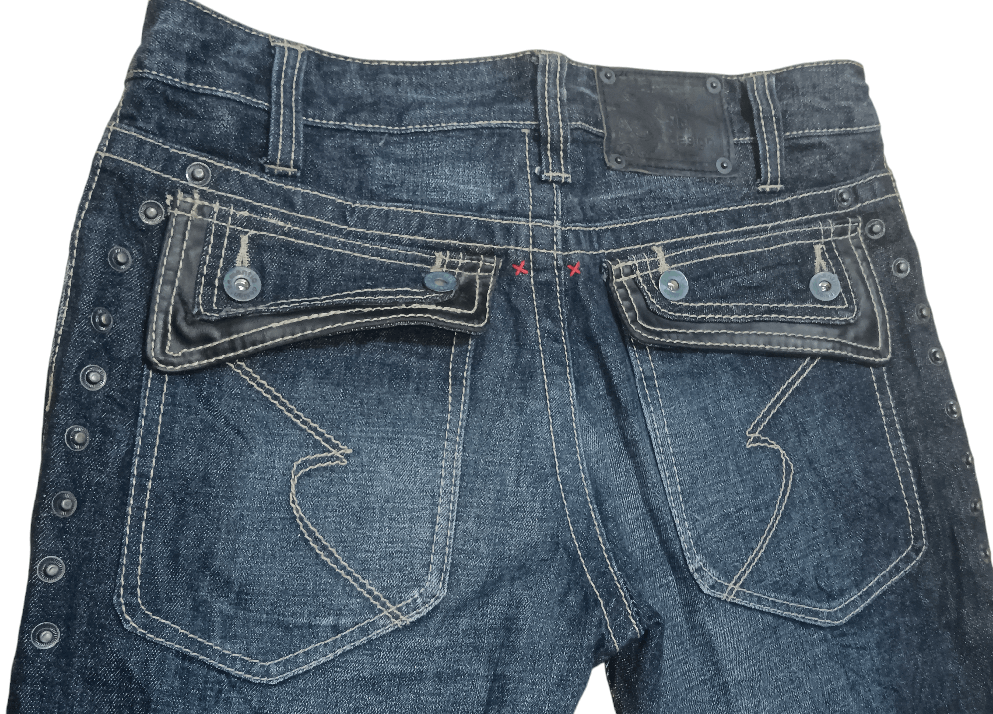 Japanese Brand × Seditionaries × semanticdesign SEMANTIC DESIGN SEASONED STUDDED FLARED JEANS Size US 33 - 7 Thumbnail