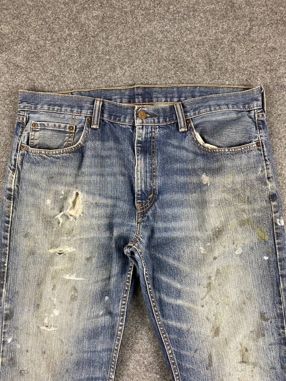 Levi's levis 559 paint splatter distressed denim Size US 40 / EU 56 - 9 Thumbnail