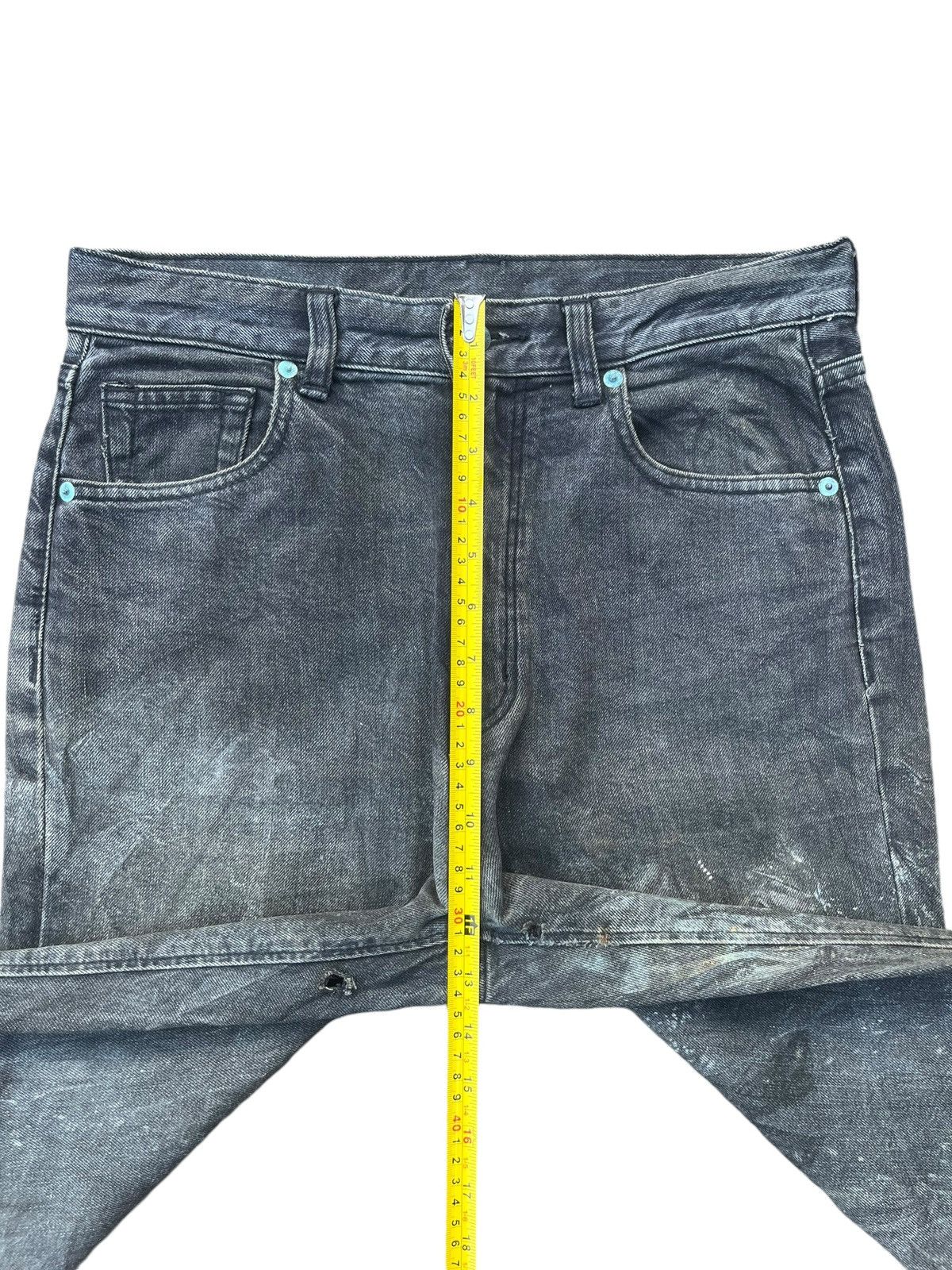 Japanese Brand Vintage Spliced Dirty Mud Washed High Rise Loose Fit Jeans Size US 29 - 13 Thumbnail