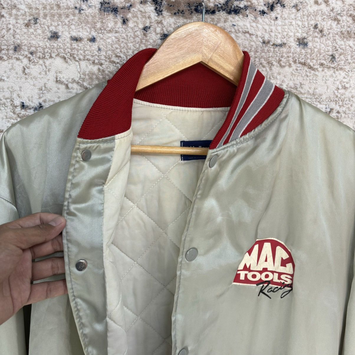 Holloway × Vintage Vintage 90s Mac Tool Racing Big Logo Bomber Jacket Size US L / EU 52-54 / 3 - 15 Thumbnail