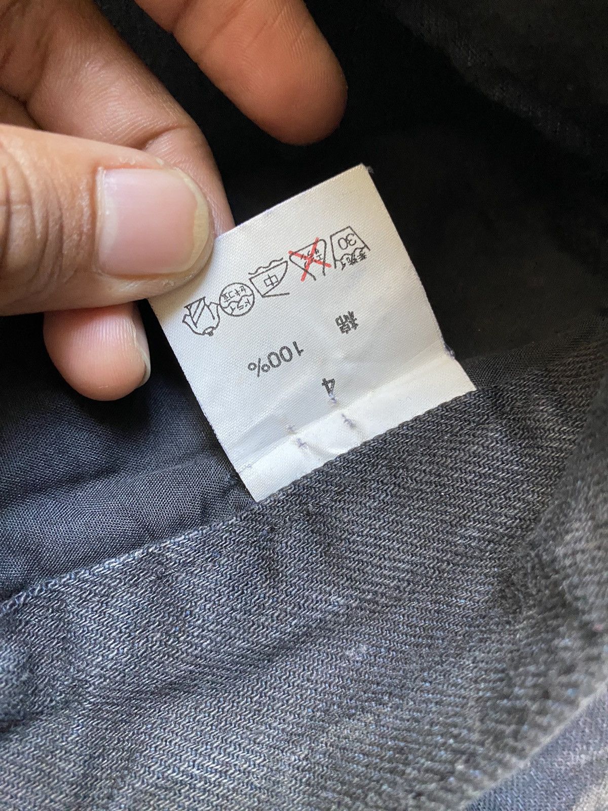 If Six Was Nine × Japanese Brand × Le Grande Bleu (L.G.B.) Vintage Lagust stone wash painted studed denim Size US 33 - 8 Thumbnail