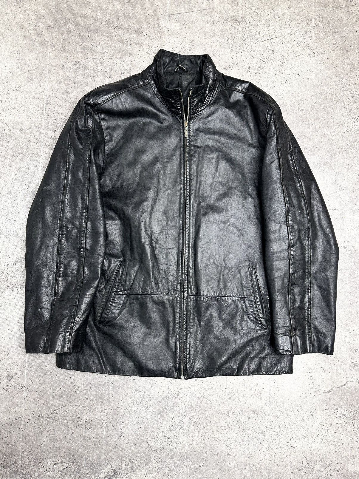 14th Addiction Vintage Leather Jacket Diesel Style Avantgarde IfSixWasNine Size US M / EU 48-50 / 2 - 2 Thumbnail