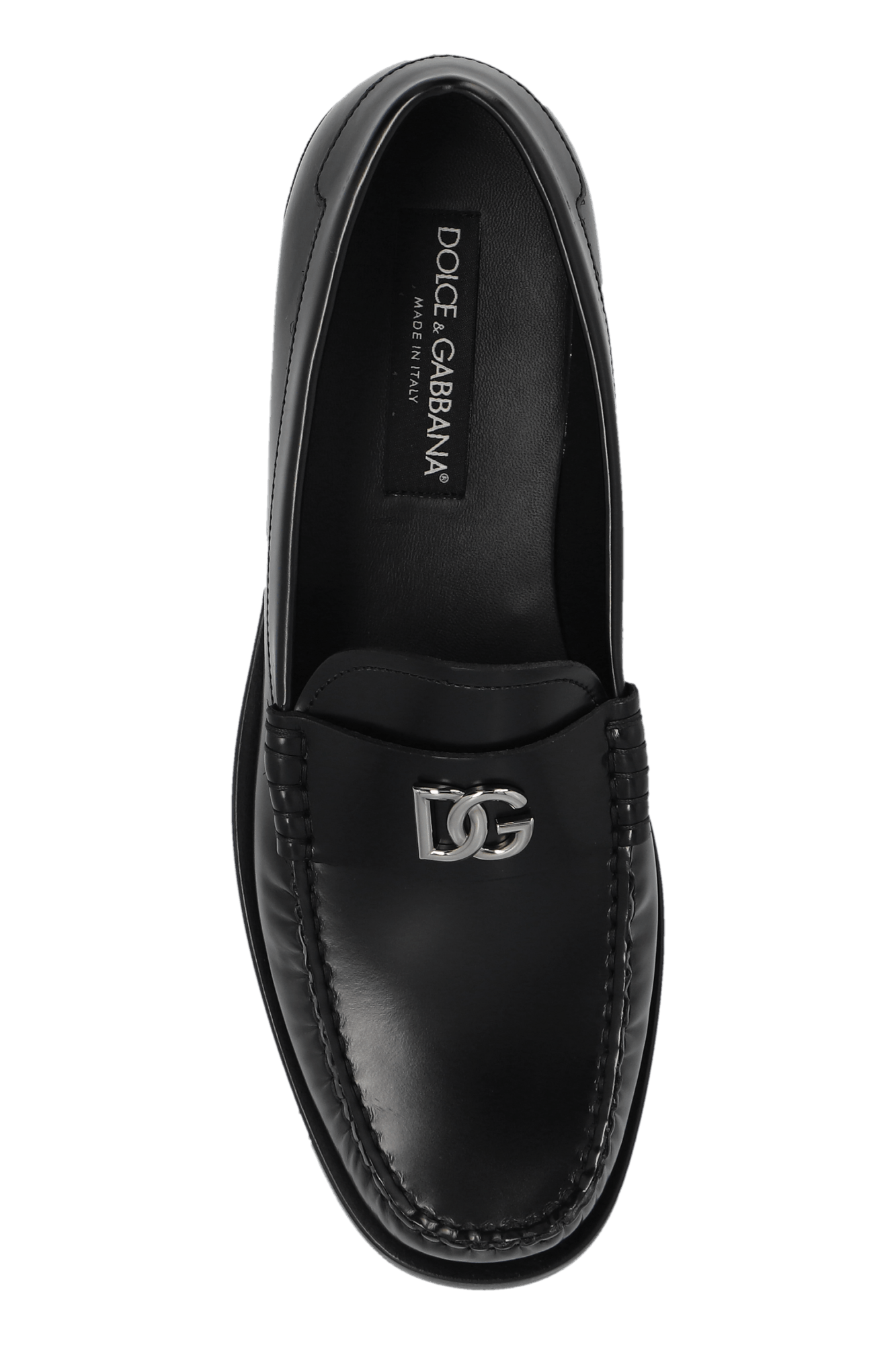 Dolce & Gabbana o1s22i1n0225 Brushed Leather Loafers in Black Size US 9 / IT 39 - 6 Thumbnail