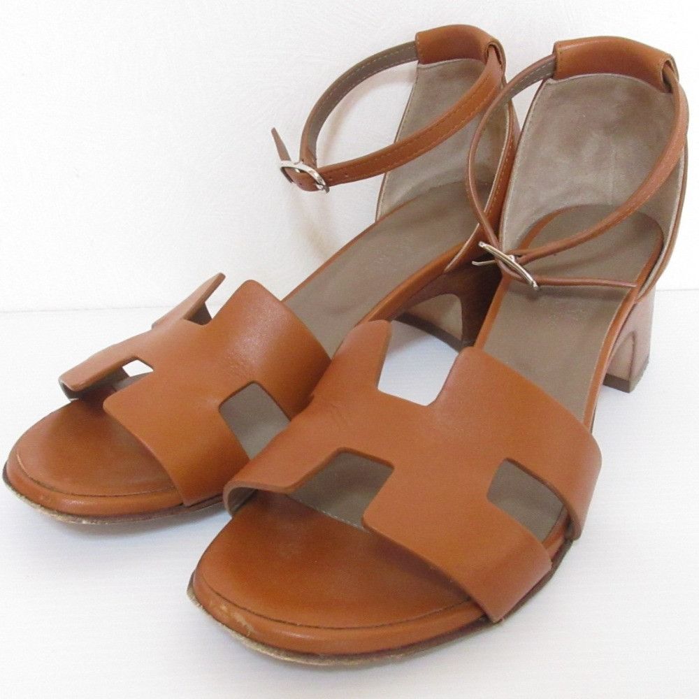 Hermes Hermes Hermes En Sandal Sandals Leather Shoes DUTY FREE for USA Size ONE SIZE - 1 Thumbnail