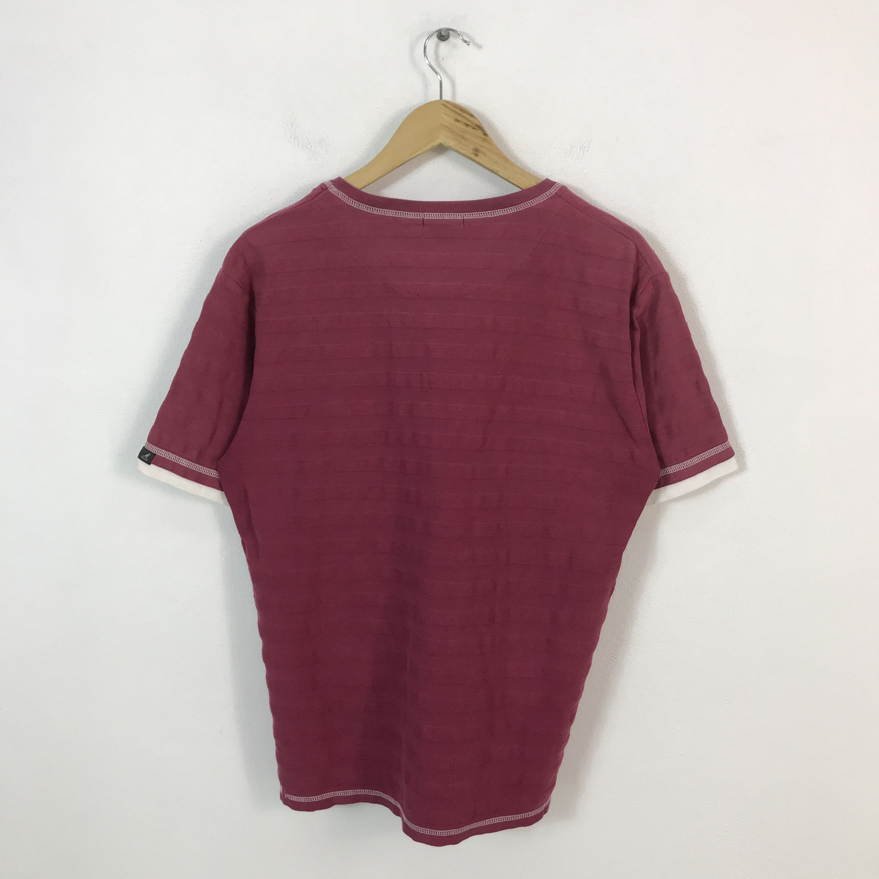 Japanese Brand × Kangol kangol jeans striped logo design double tshirts Size US XL / EU 56 / 4 - 2 Thumbnail