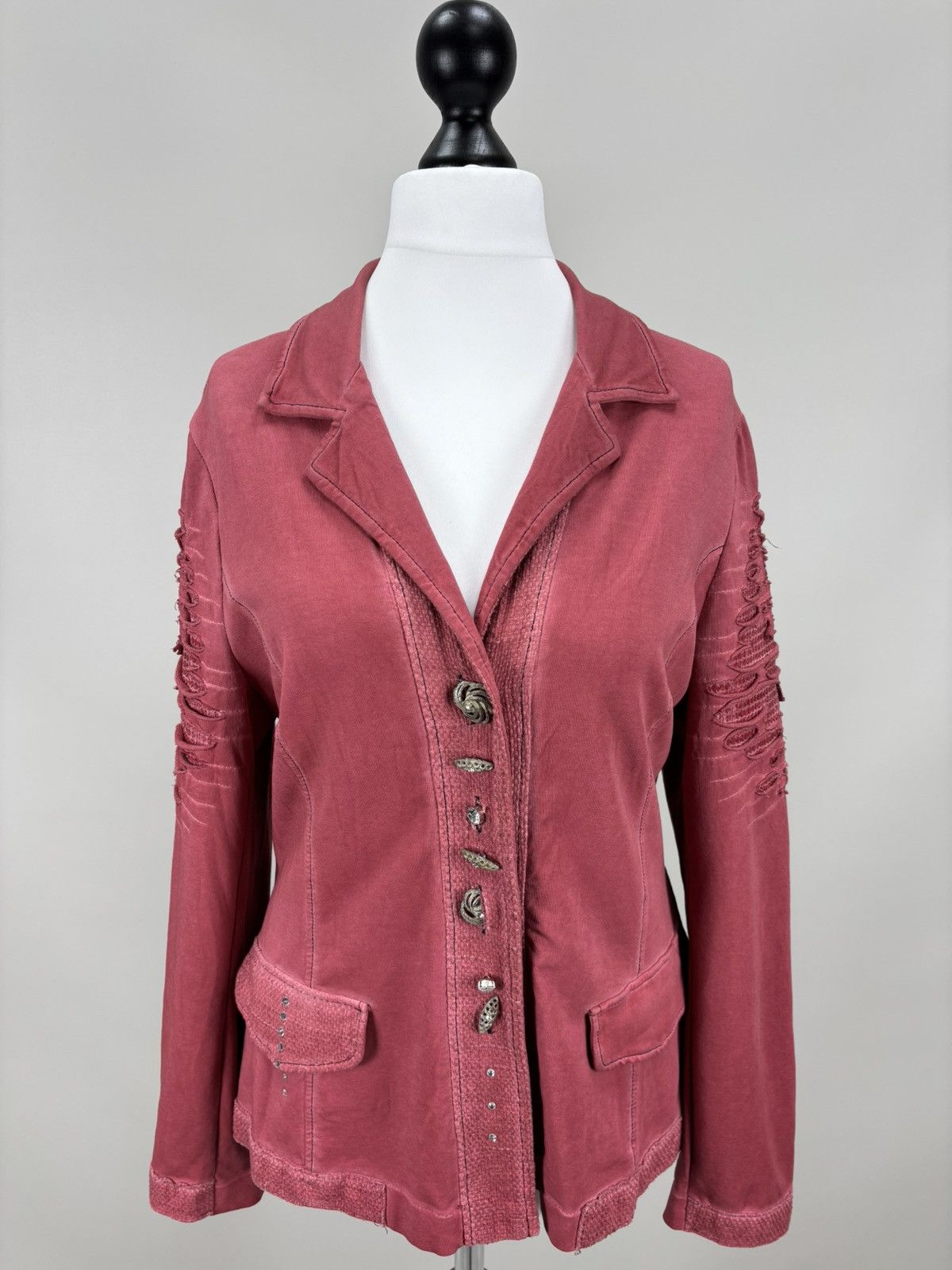 Elisa Cavaletti Womens blazer Bottega by Elisa Cavaletti Size L Color Red Size L / US 10 / IT 46 - 2 Thumbnail