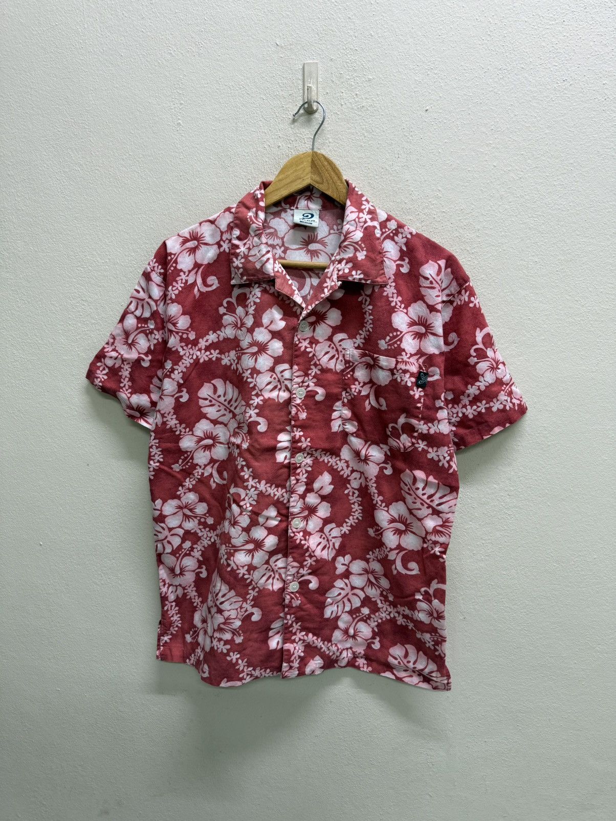 Vintage PIKO HAWAIIAN LONGBOARD WEAR MOTIVE FLORAL BUTTON UP SHIRT Size US M / EU 48-50 / 2 - 14 Thumbnail