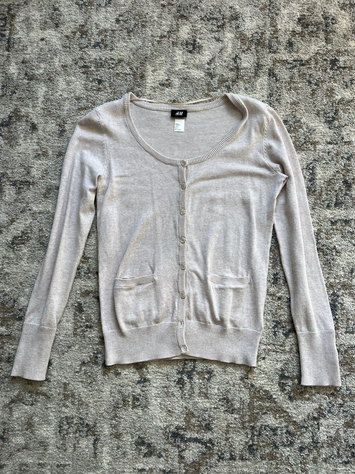 H&M H&M Womens Cardigan Sweater Small Ivory Long Sleeve Size S / US 4 / IT 40 - 1 Thumbnail
