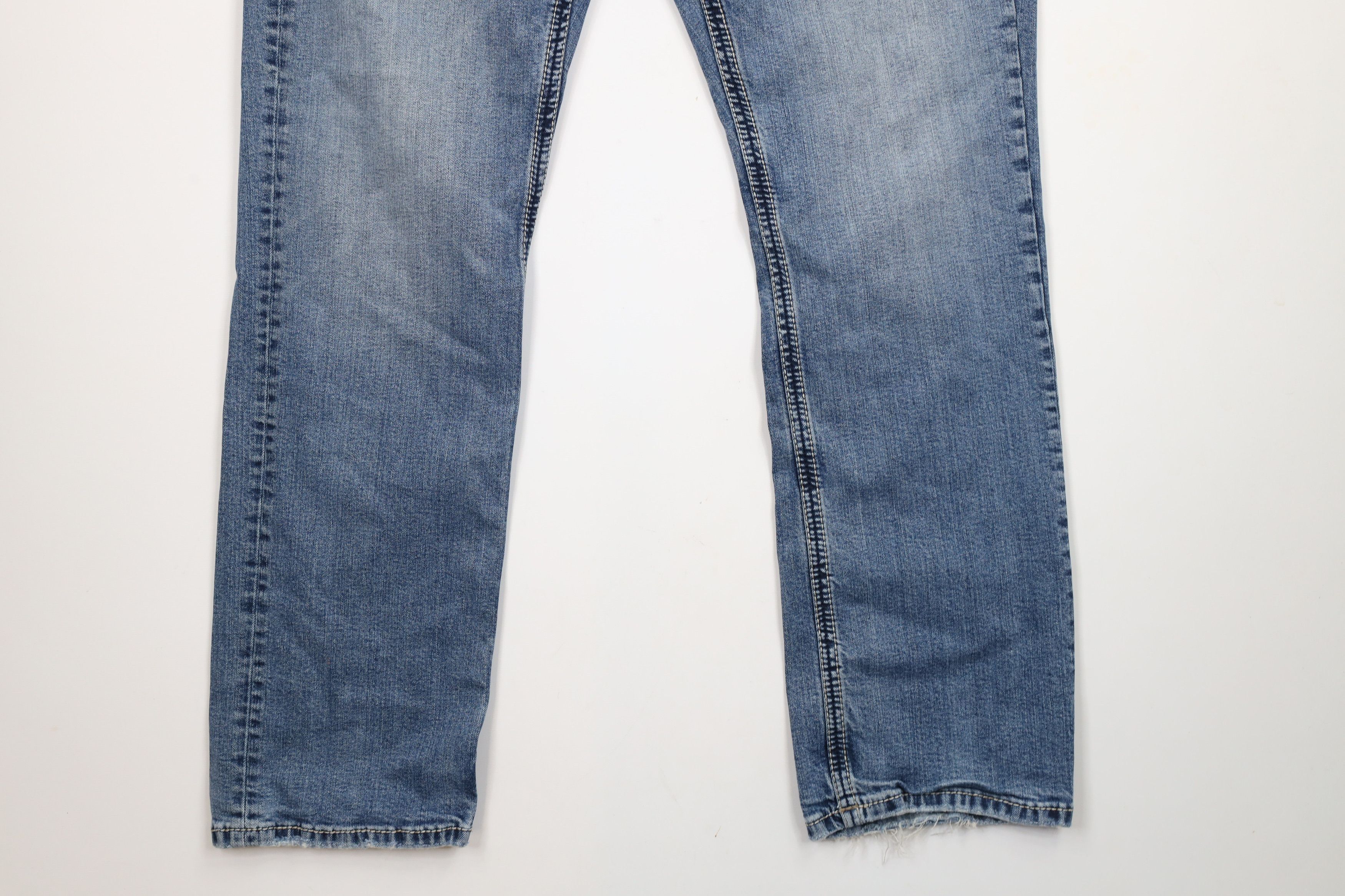 BKE × Vintage Buckle BKE Thick Stitch Tyler Straight Leg Denim Jeans AS IS Size US 36 / EU 52 - 4 Thumbnail