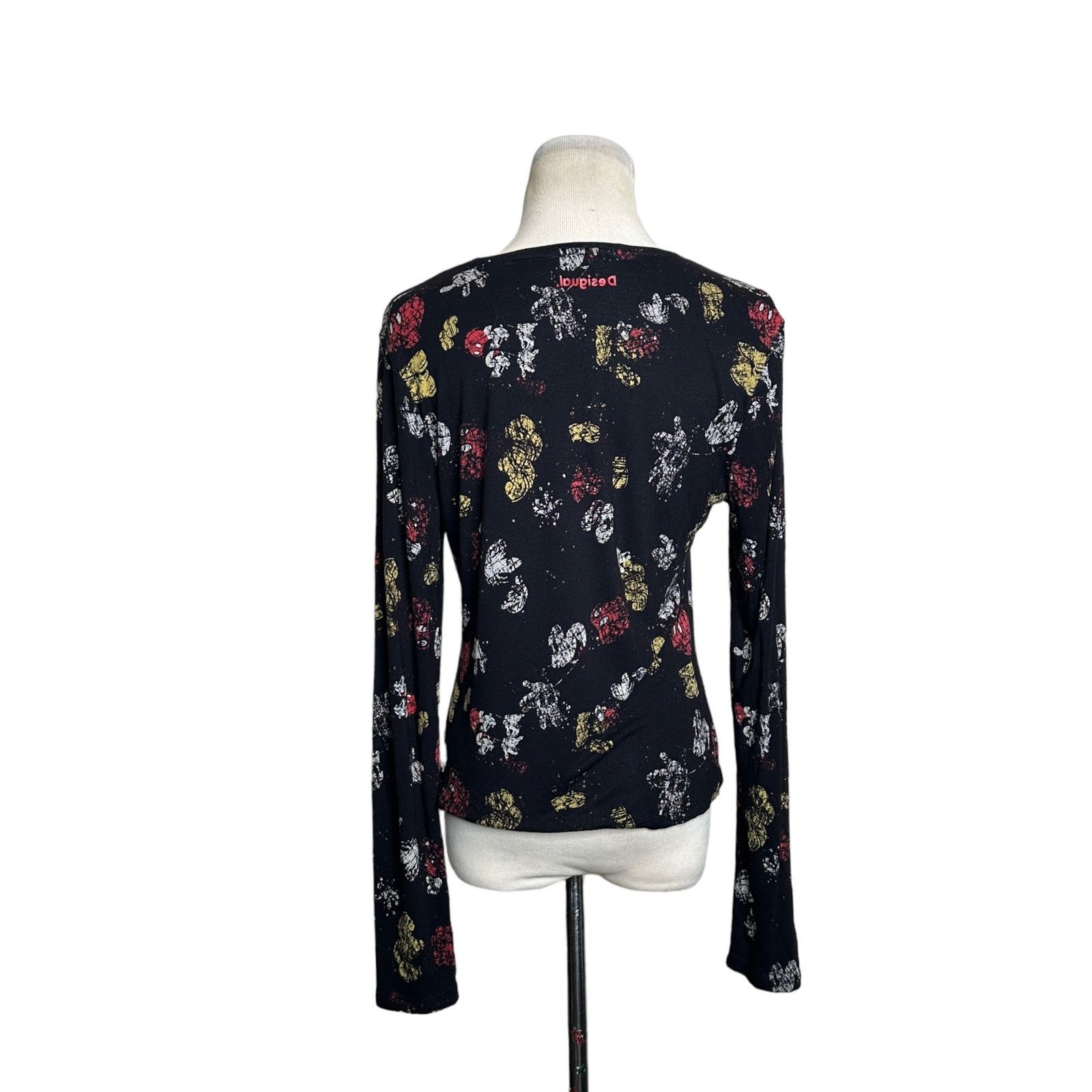 Desigual Desigual Slim Black Little Mickey Mouse print T-shirt sz XL Size XL / US 12-14 / IT 48-50 - 17 Thumbnail