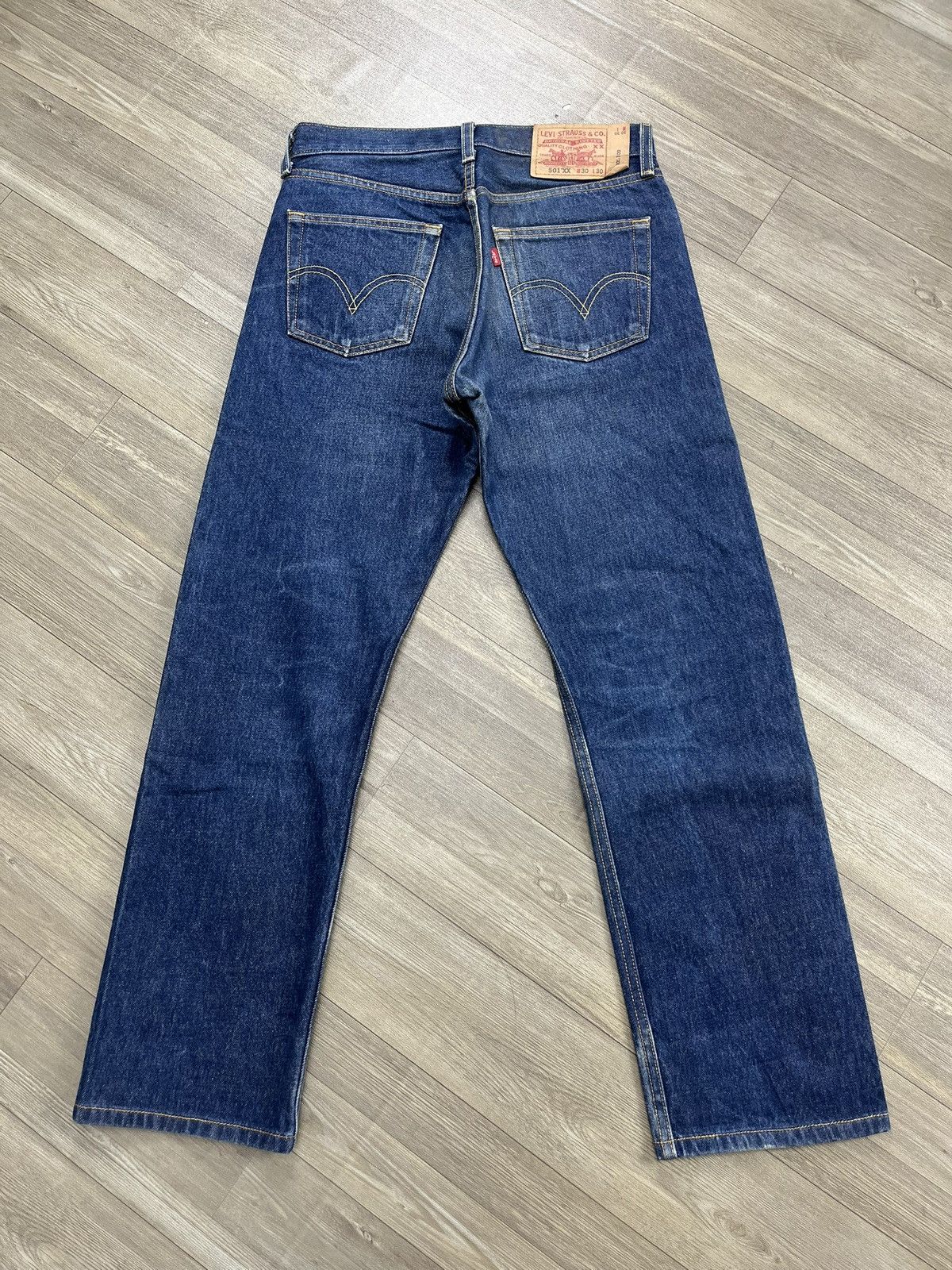 Levi's Vintage Clothing 🇲🇽2000s Vintage Levis 501XX 30x30 Straight Leg Blue Jeans Size US 30 / EU 46 - 19 Thumbnail