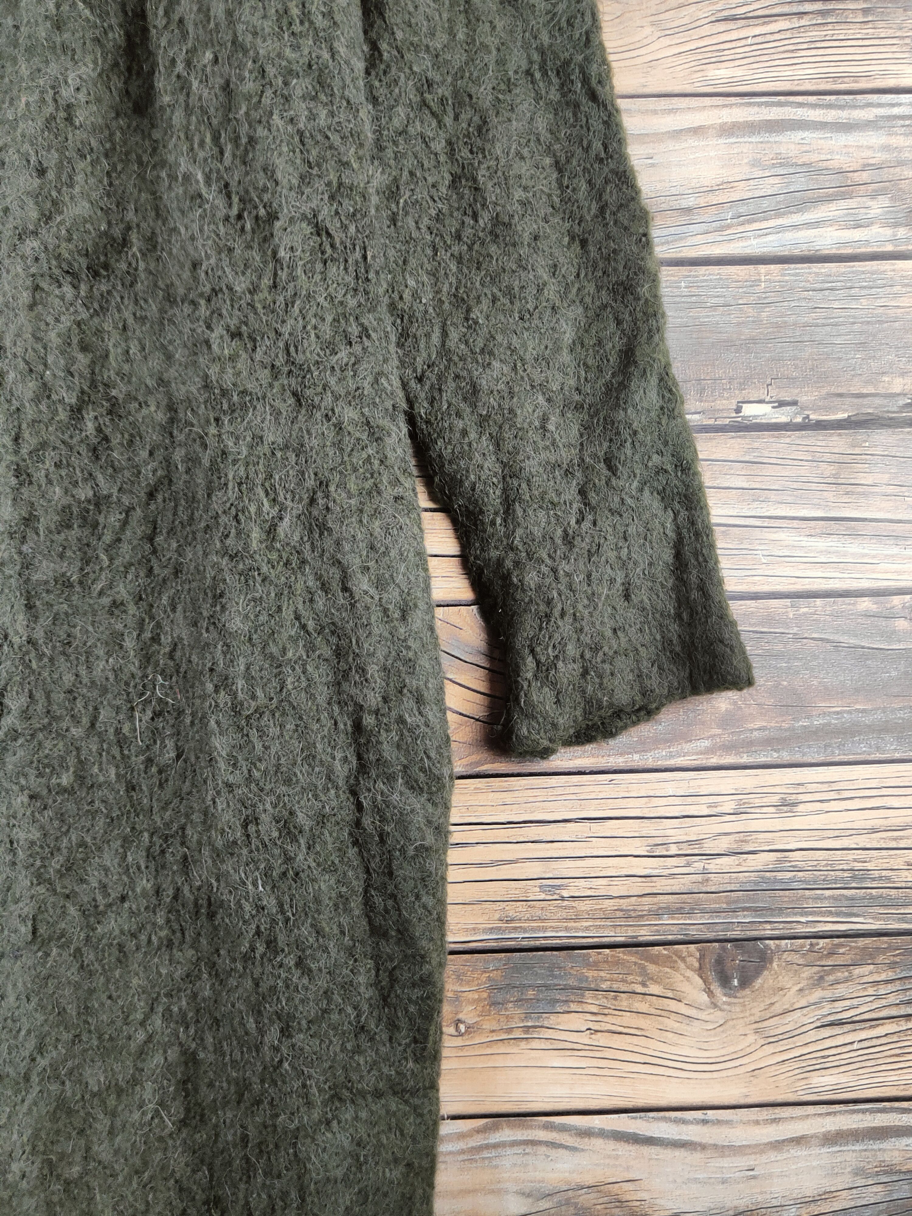 Japanese Brand DL as know as de base Olive Knitwear Long Cardigans #46-602 Size M / US 6-8 / IT 42-44 - 6 Thumbnail
