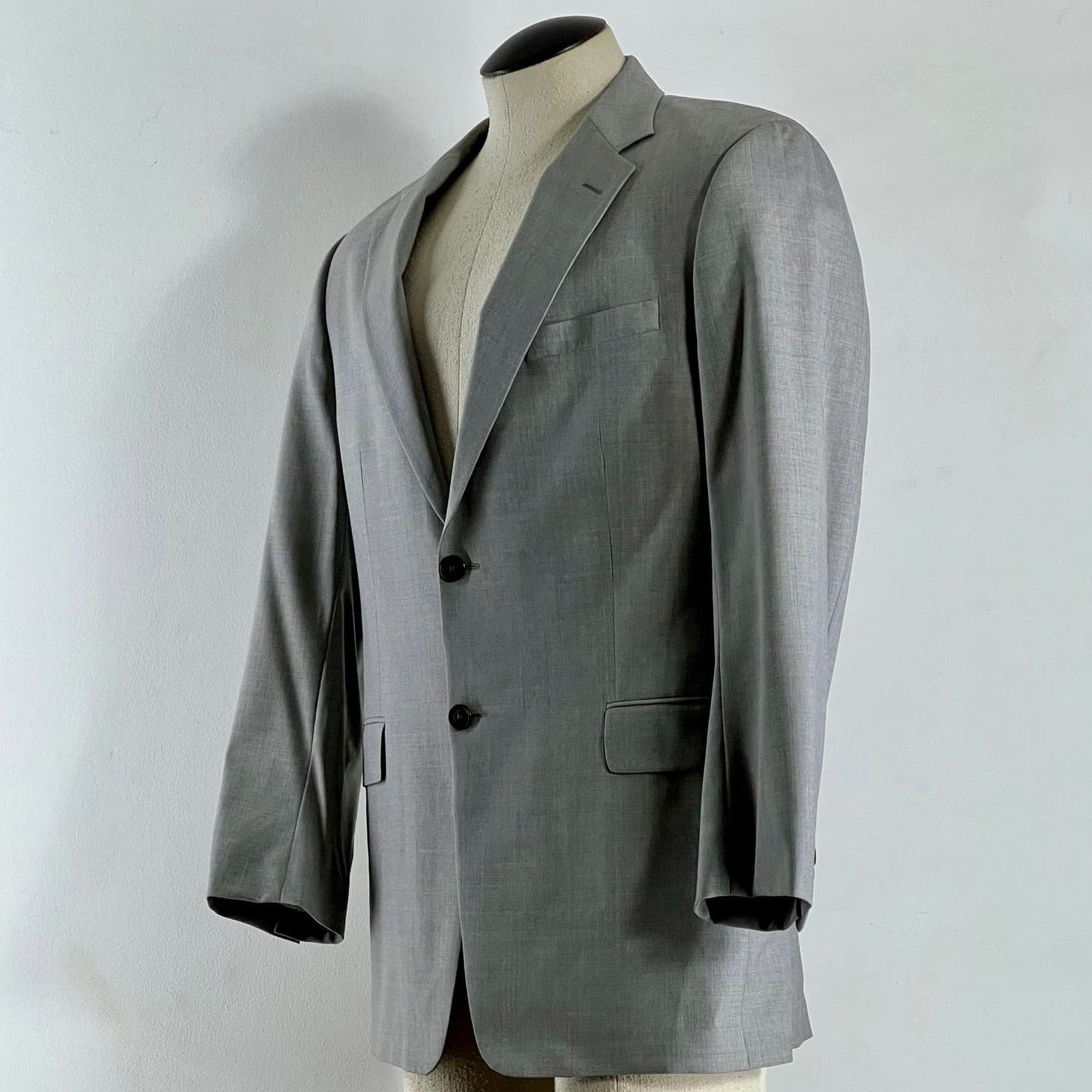 Theory Theory Men's Wool Blazer Light Gray Coat Jacket Size 42R Size US L / EU 52-54 / 3 - 7 Thumbnail