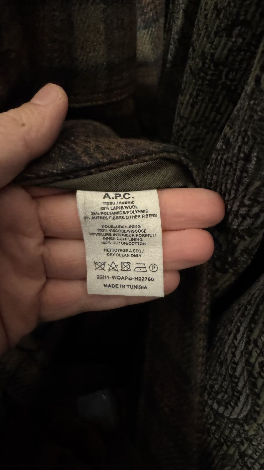 A.P.C. A.P.C Emile jacket size XL in brown Size US XL / EU 56 / 4 - 9 Thumbnail