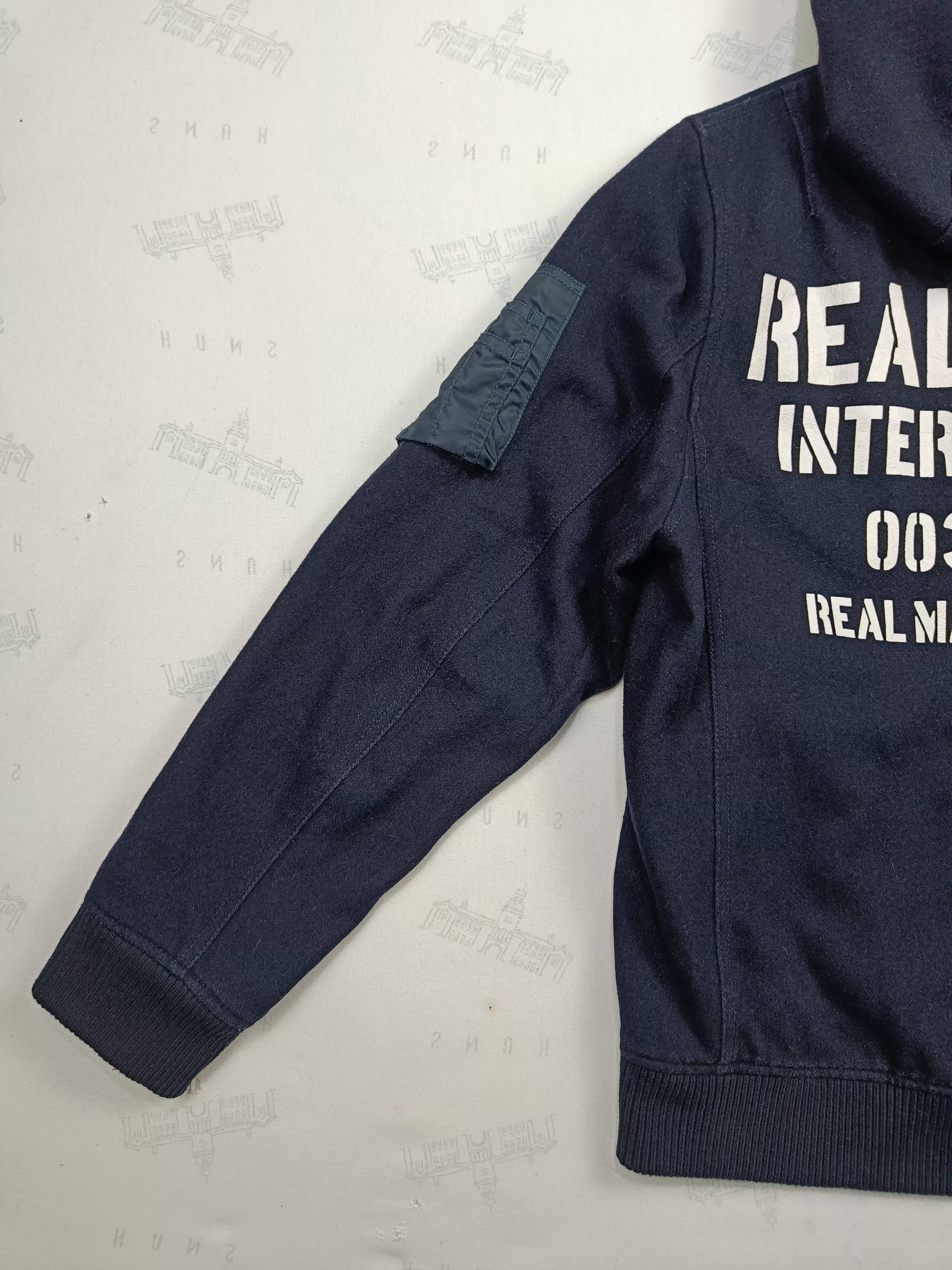 Japanese Brand Hype🔥RealBvoice Wool Zipper Hoodie Jacket Size US L / EU 52-54 / 3 - 2 Thumbnail