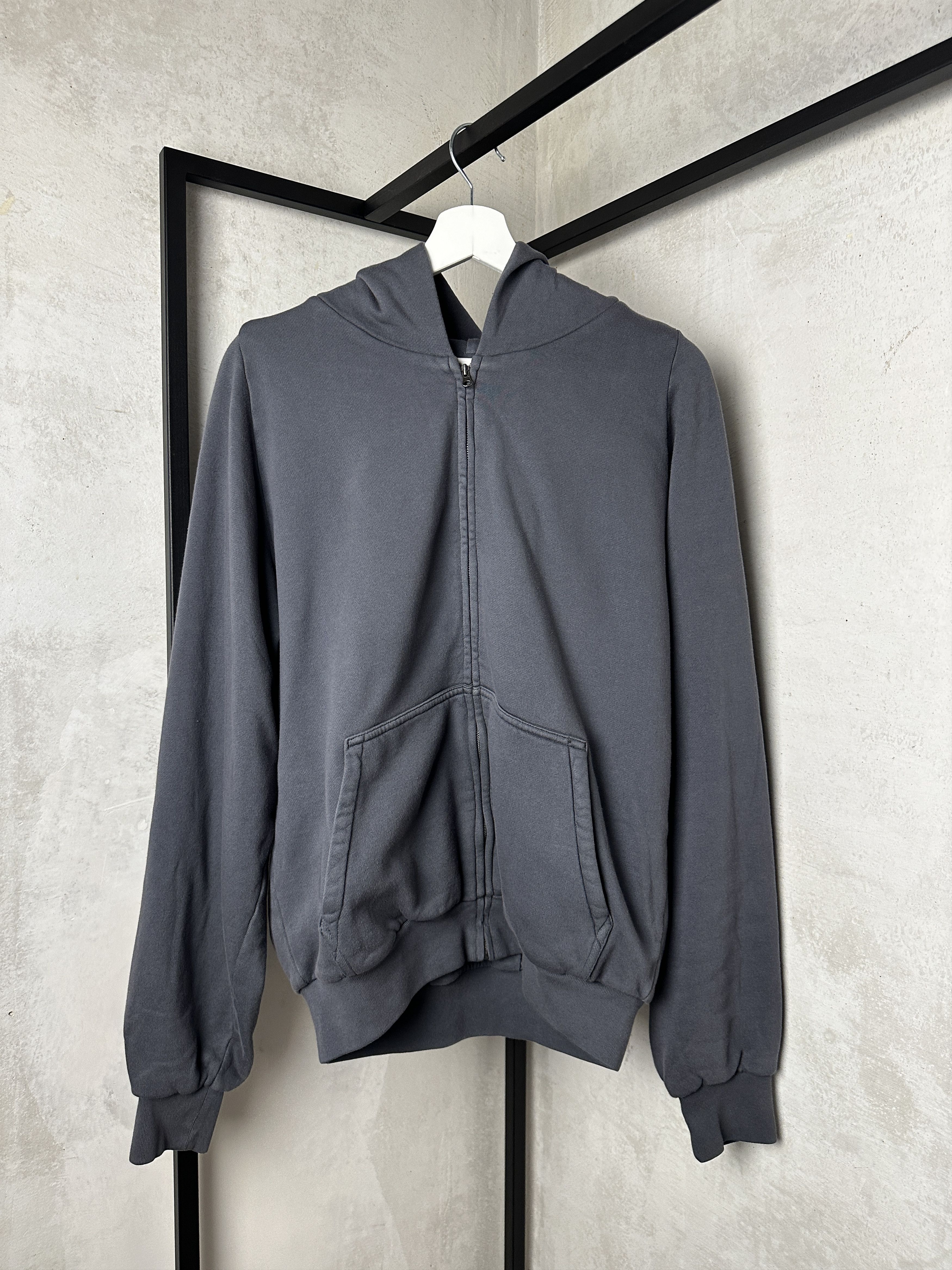 Yzy Gap Zip Up Hoodie in Grey