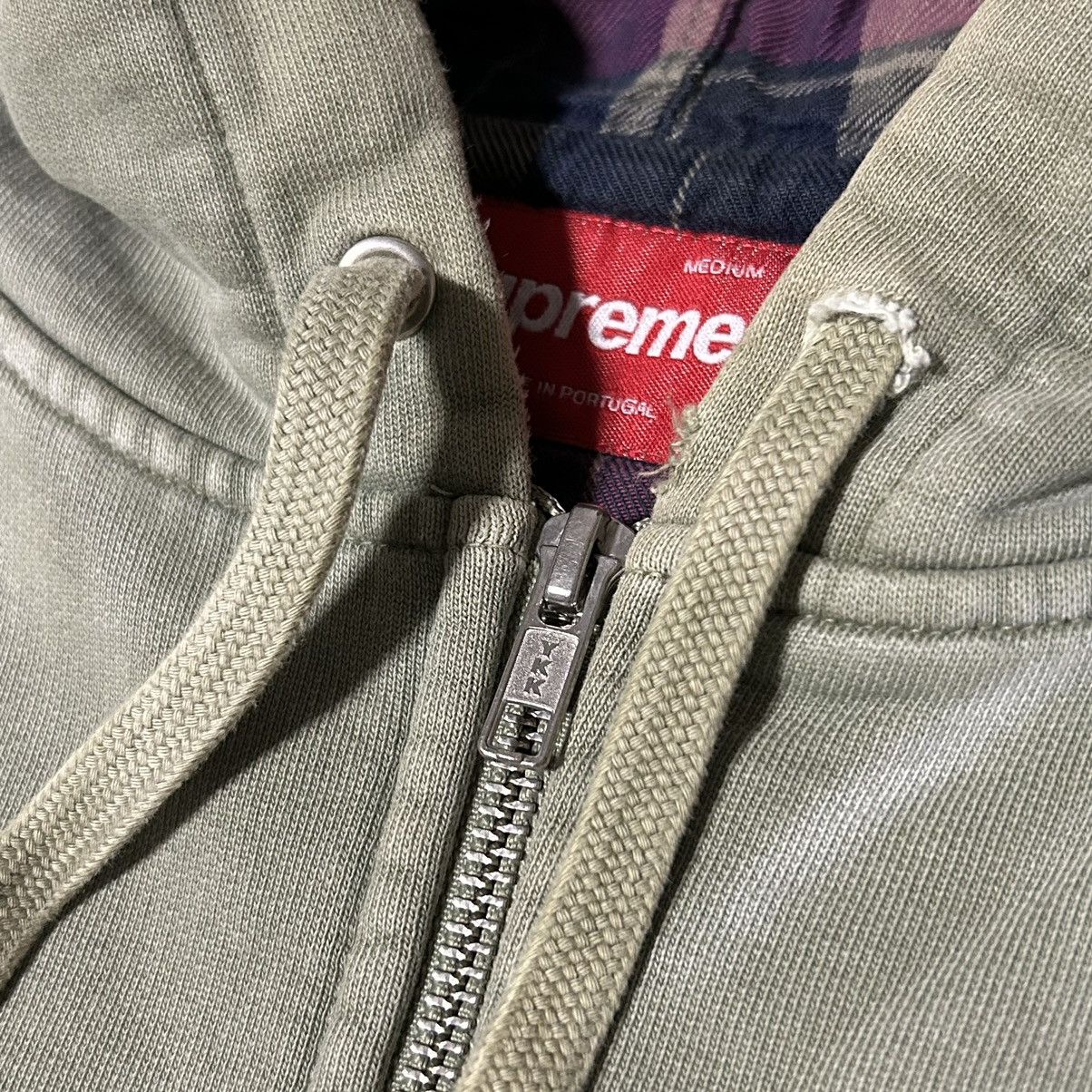 Supreme SUPREME BLEACHED ZIP UP SWEATSHIRT HOODIE Size US M / EU 48-50 / 2 - 5 Thumbnail
