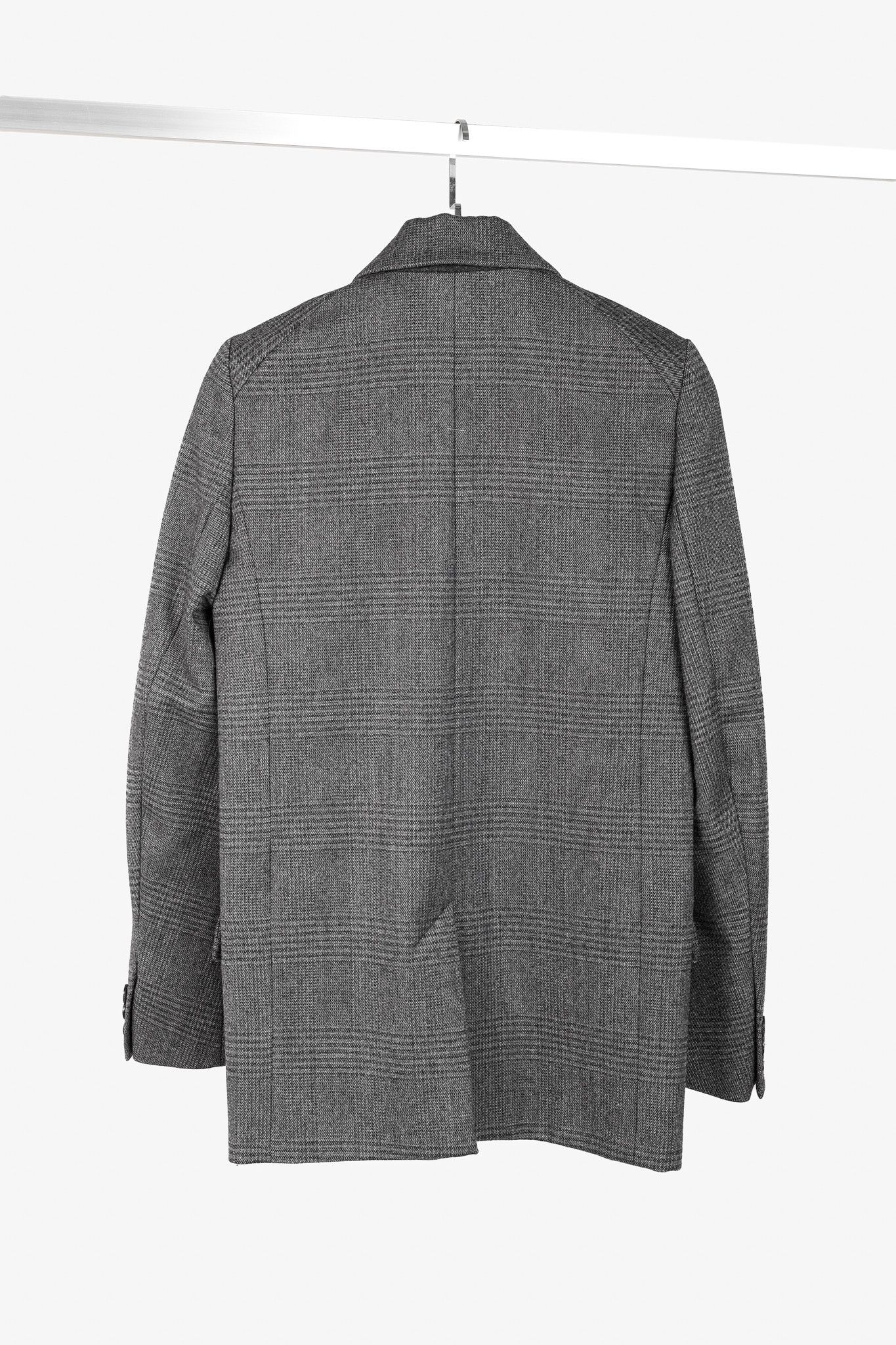 Isabel Marant Etoile Isabel Marant Etoile Grey Plaid Wool-Blend Blazer Size XS / US 0-2 / IT 36-38 - 2 Thumbnail