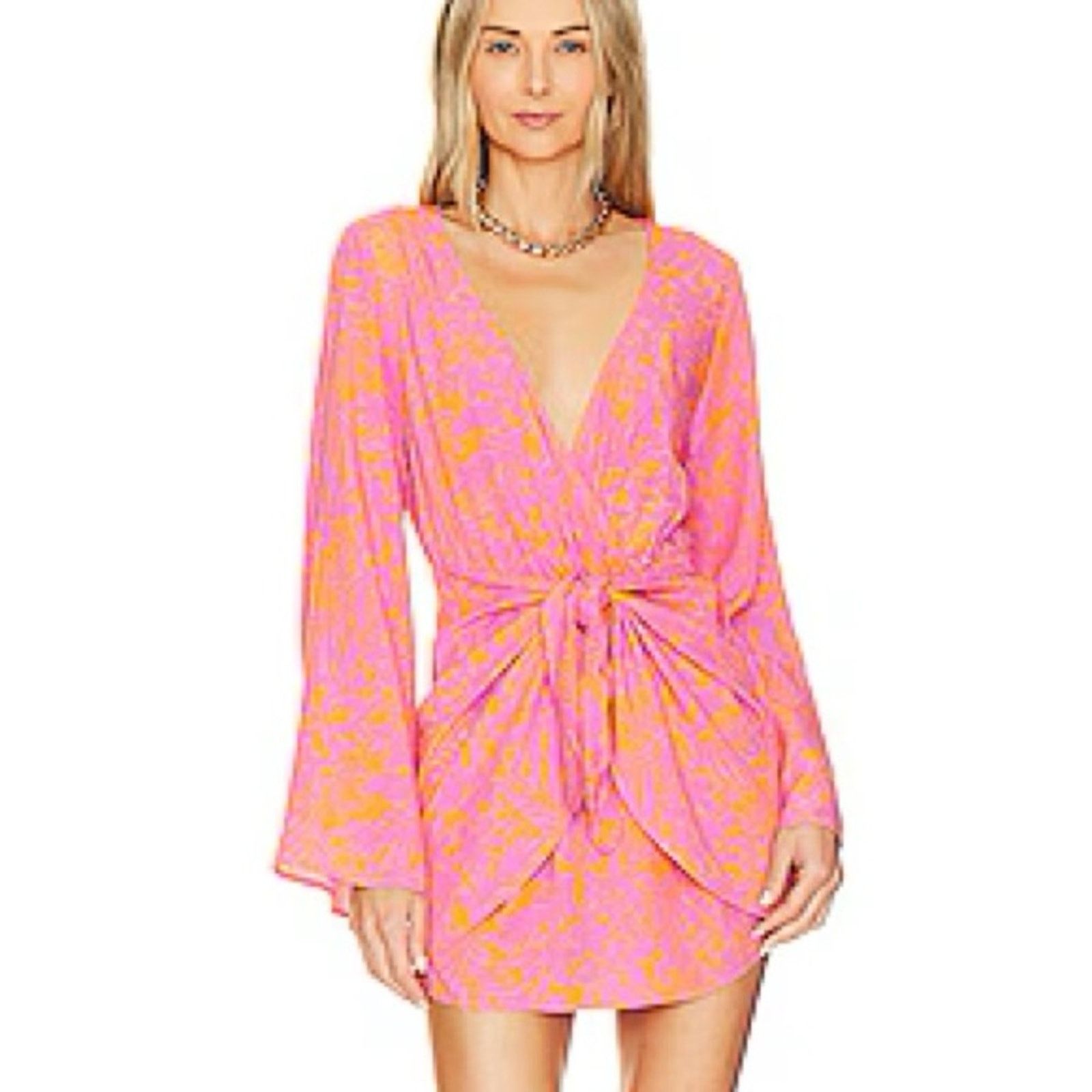 Other New L*Space Kristy Dress - Pink/ Orange - XS - $158 Size XS / US 0-2 / IT 36-38 - 1 Thumbnail