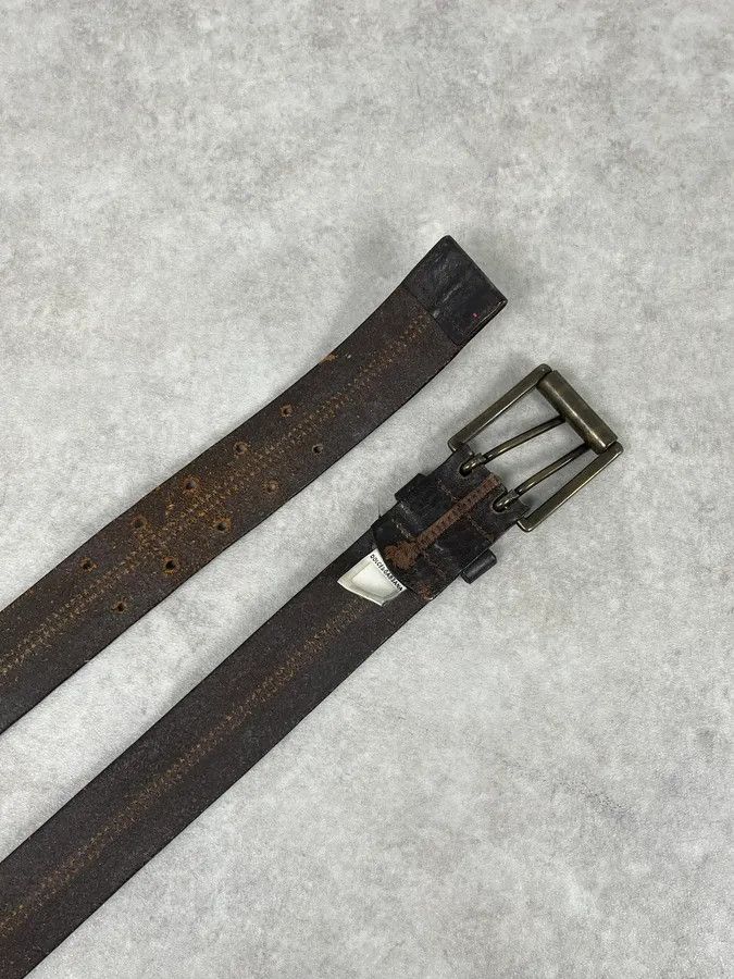 Dolce & Gabbana 2000s Dolce & Gabbana Archive Brown Leather Belt Size ONE SIZE - 4 Thumbnail