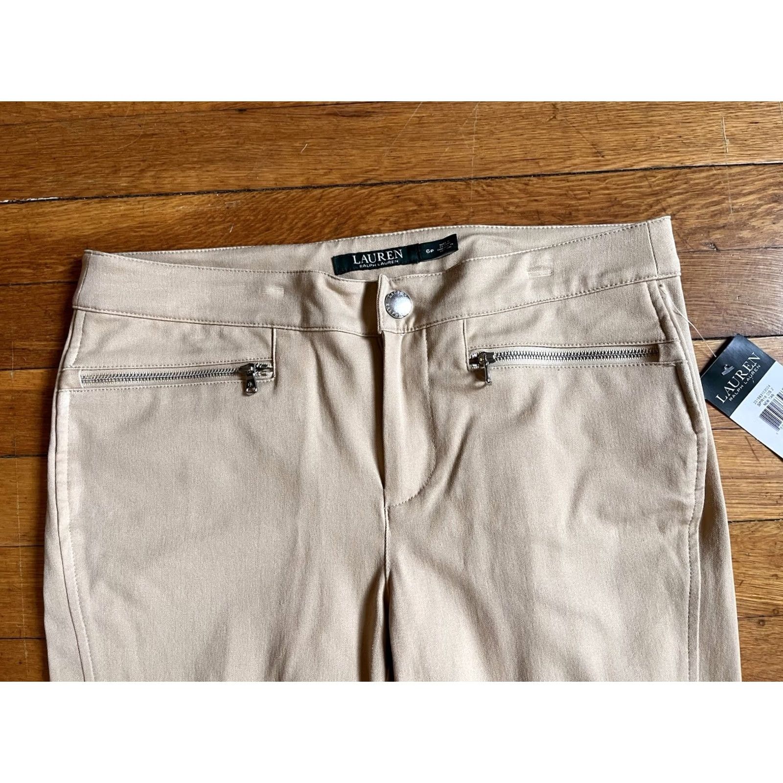 Ralph Lauren Lauren Ralph Lauren Crop Pants Chino Women's 6P Petite Tan Beig e? Size 28" / US 6 / IT 42 - 3 Thumbnail