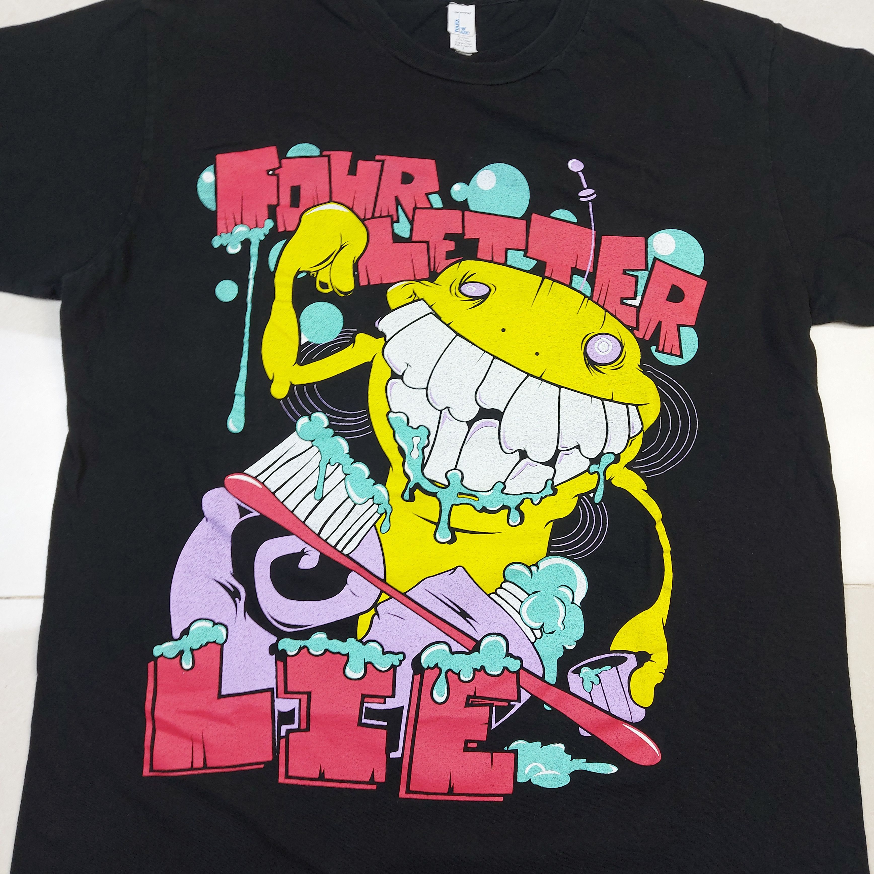 Band Tees Very Rare Vintage Y2K Four Letter Lie Band MySpace Era TEE Size US L / EU 52-54 / 3 - 8 Thumbnail