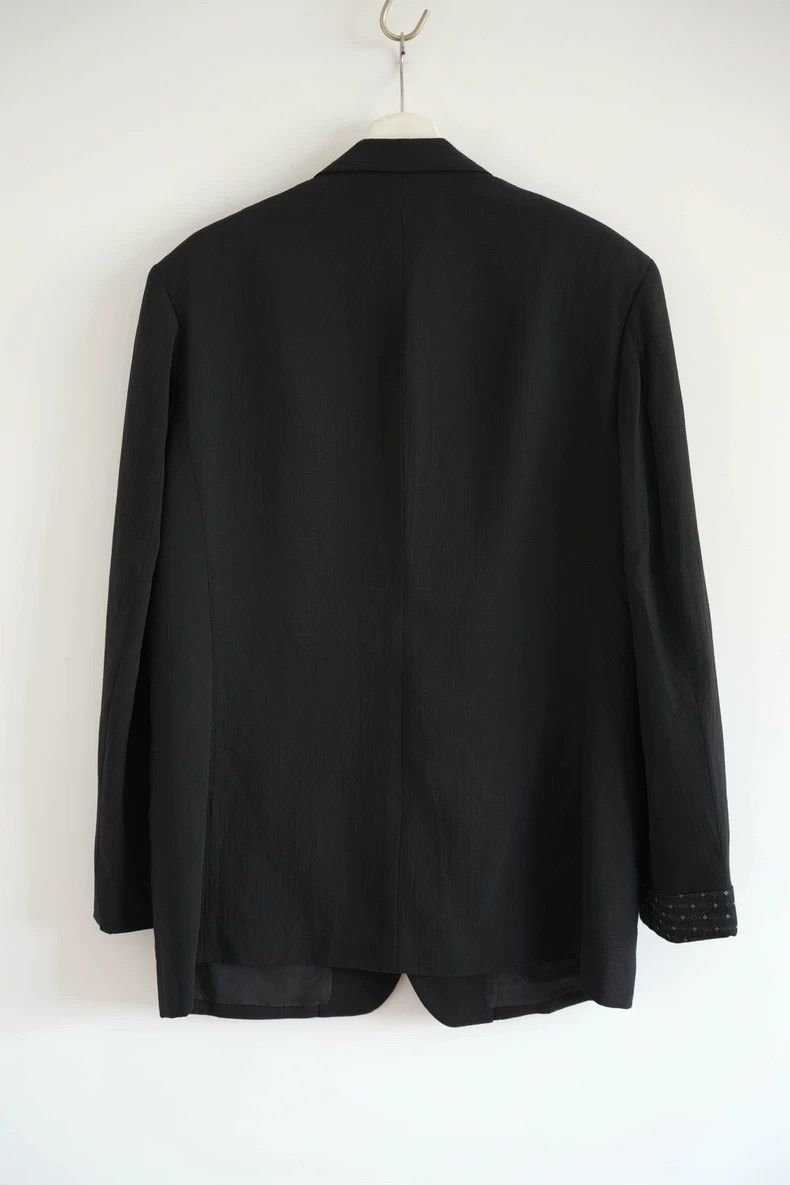 Yohji Yamamoto Yohji Yamamoto Yohji Yamamoto Black Suit Jacket with Embro Size US S / EU 44-46 / 1 - 2 Thumbnail