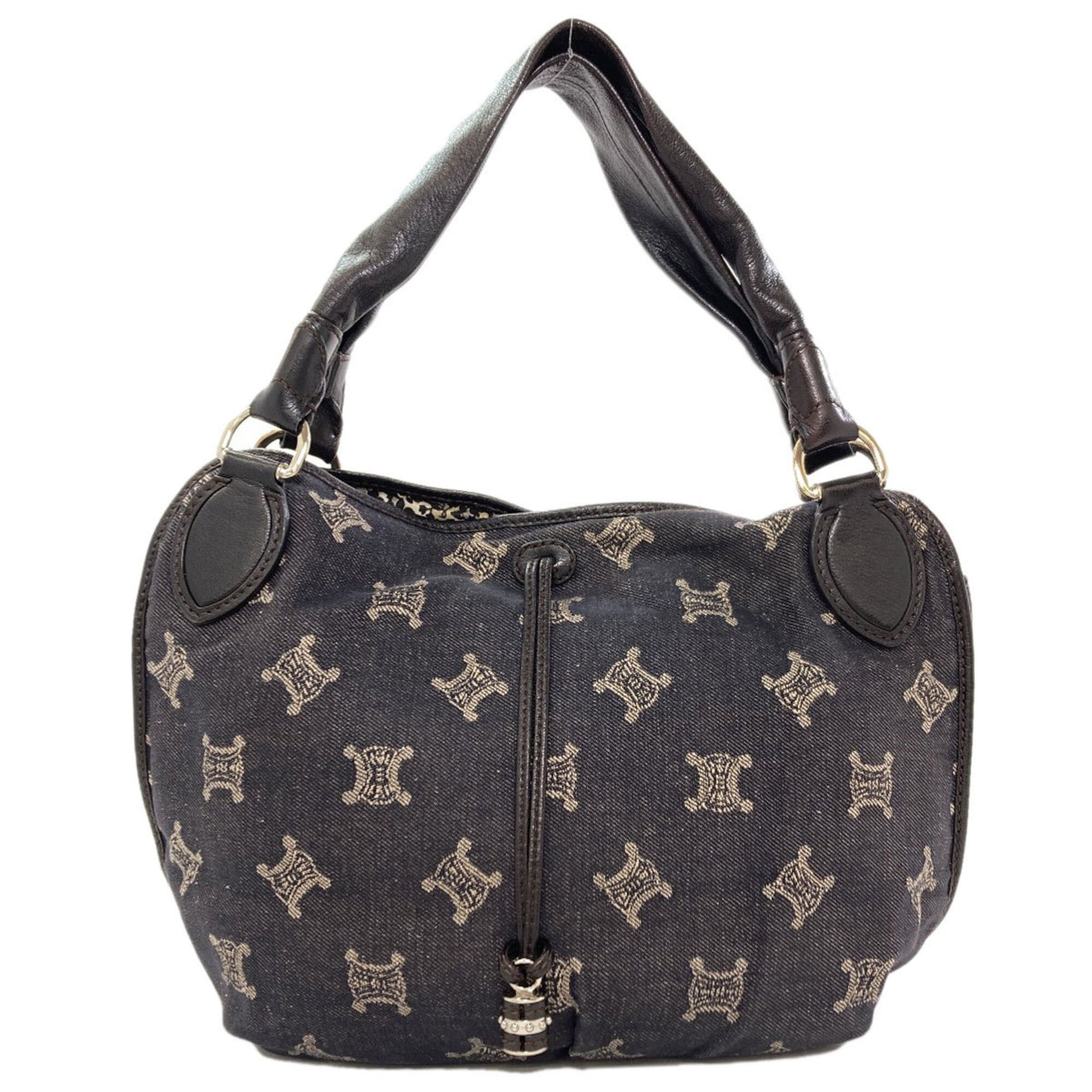 Celine Celine Macadam pattern handbag, denim, women's. Size ONE SIZE - 1 Thumbnail