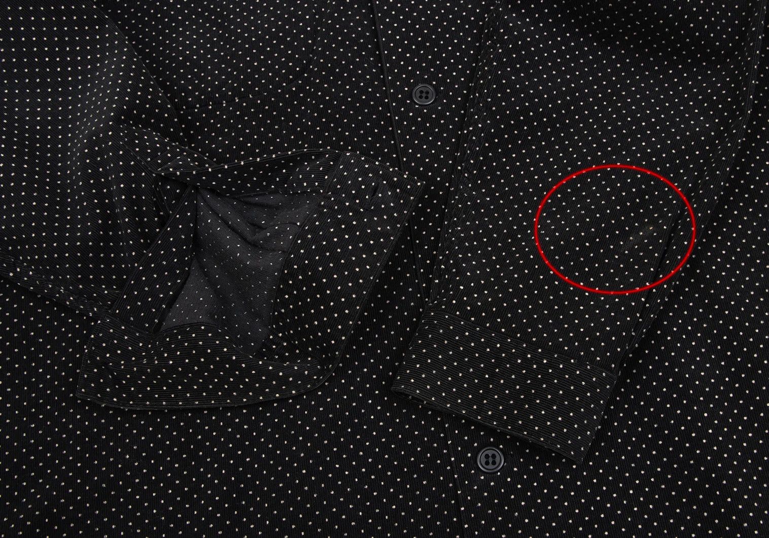 Jean Paul Gaultier Open Collar Dot Shirt in Black Beige (Size M) Size US M / EU 48-50 / 2 - 9 Thumbnail