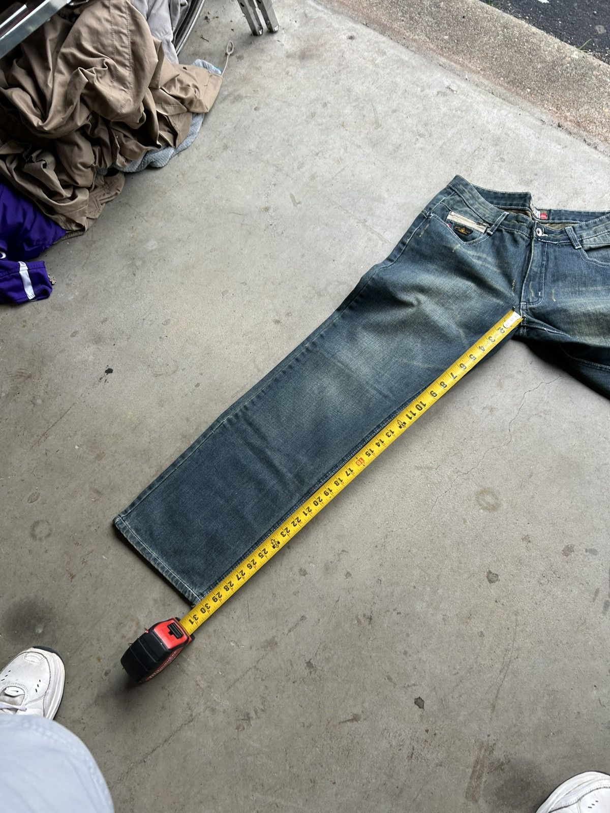 Quiksilver × Vintage Vintage 90s Y2k Quiksilver Surf Denim Baggy Jeans 32x30 Size US 32 / EU 48 - 7 Thumbnail