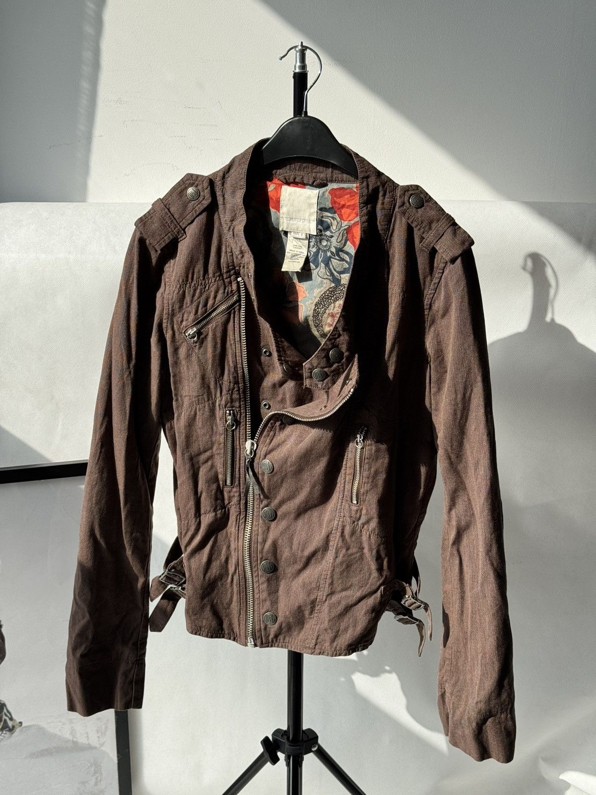 Diesel Archive Diesel Brown Corset Jacket Napoleon Style 00s Size L / US 10 / IT 46 - 6 Thumbnail