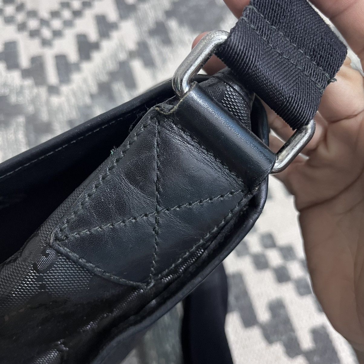 Gucci Gucci Messenger GG Supreme Lona Bandolera Hombre Black Size ONE SIZE - 7 Thumbnail